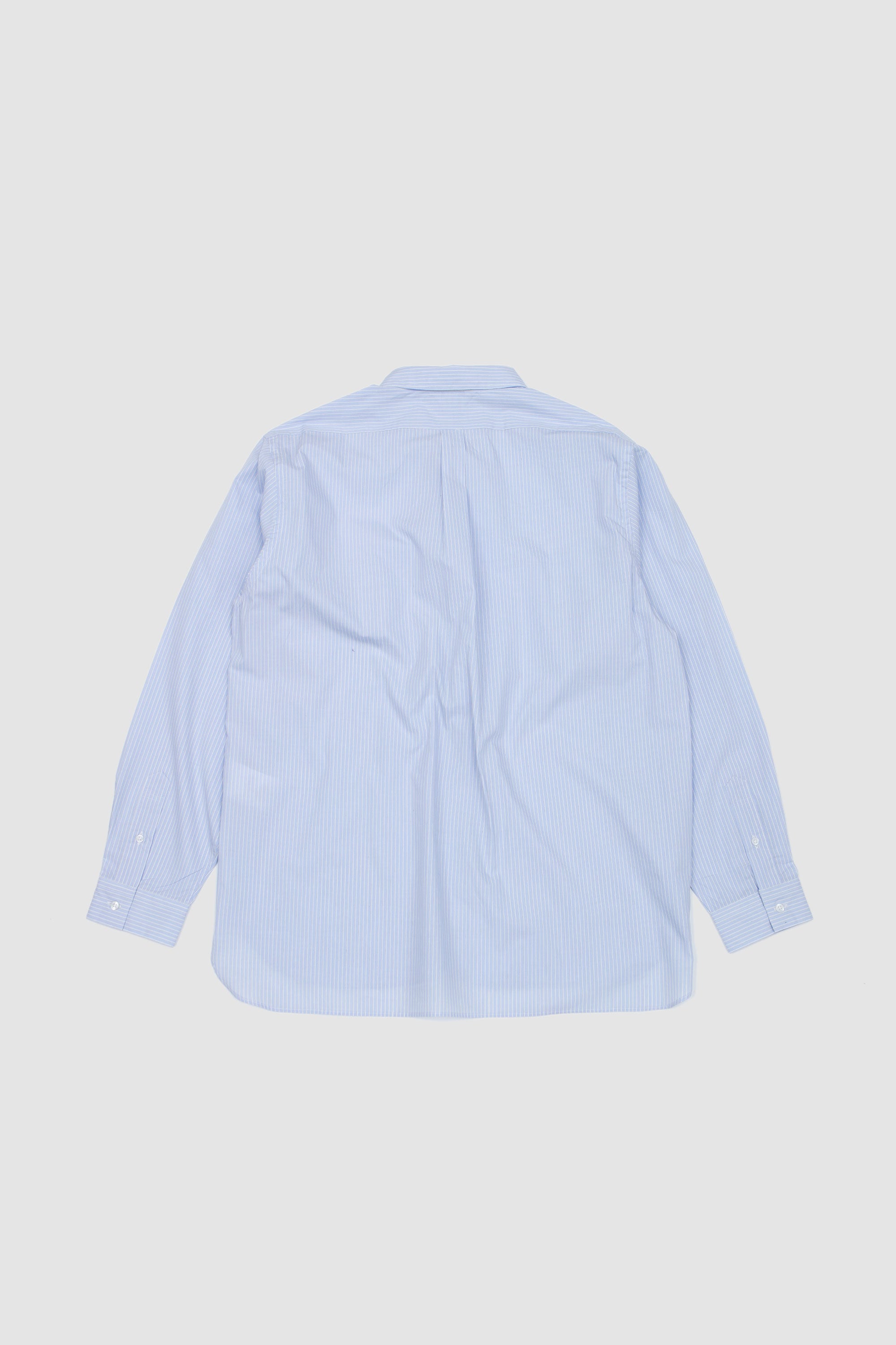 Regular Collar Shirt Blue Stripe_4