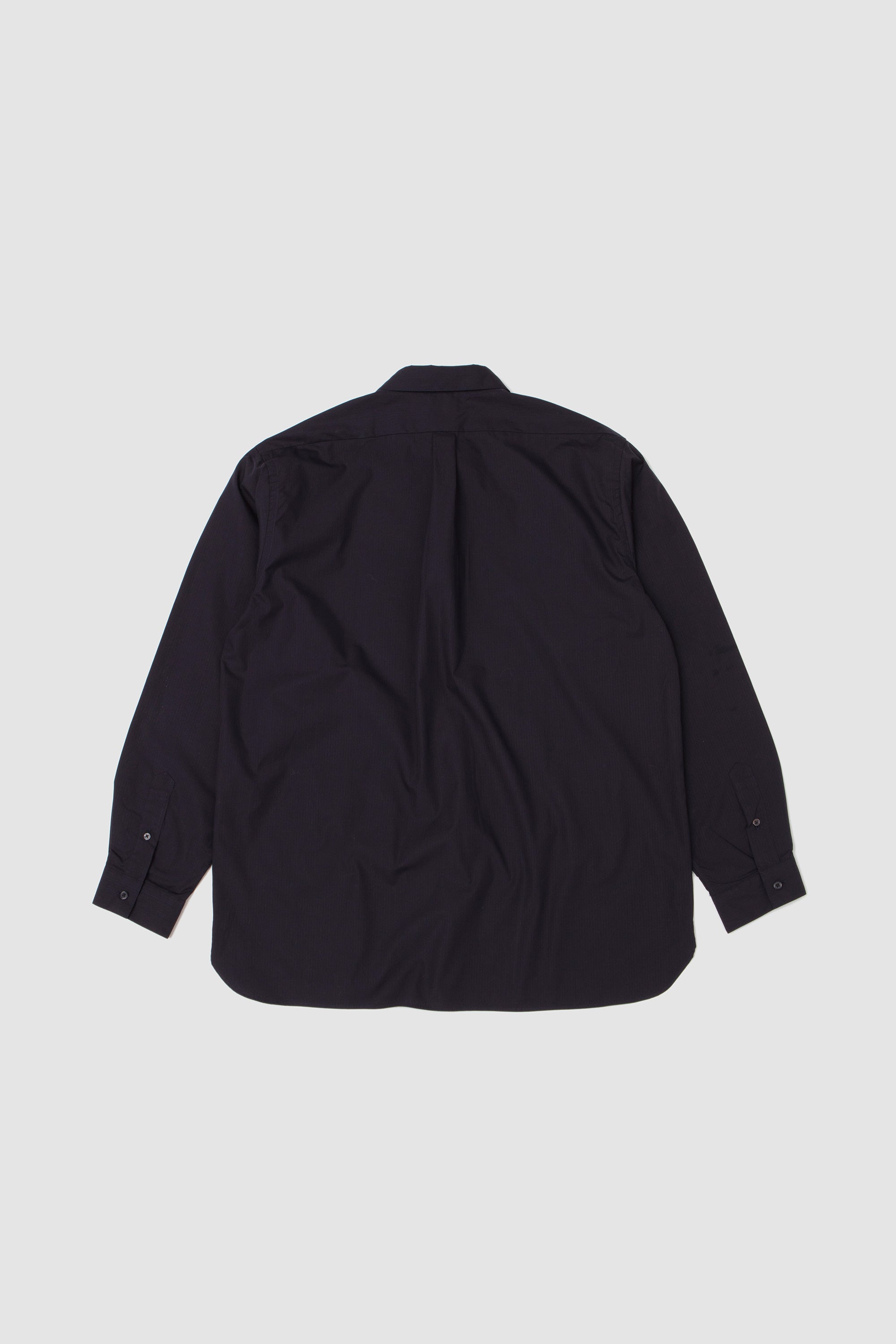 Regular Collar Shirt Navy Stripe_4