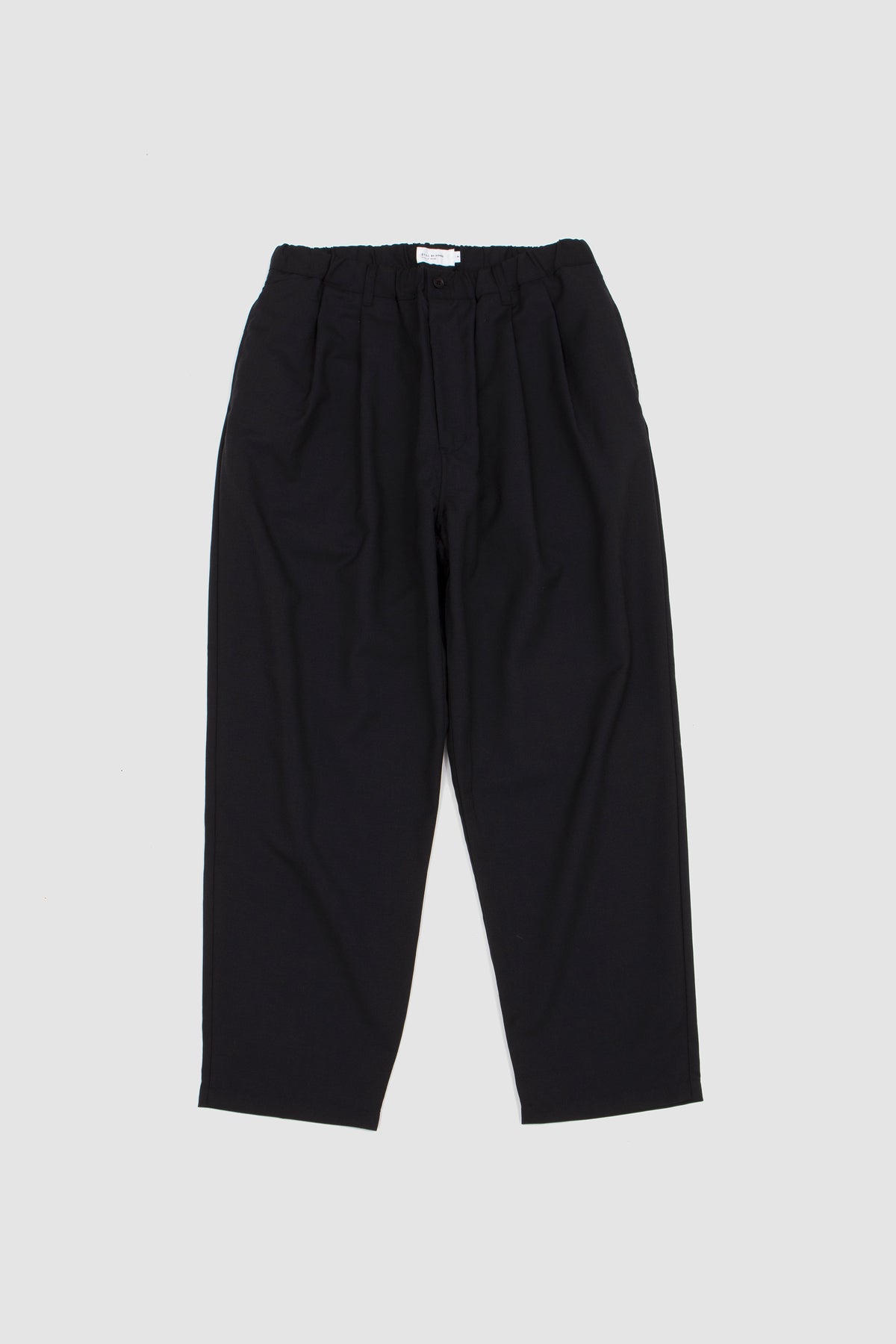 Relaxed 2 Pleat Pants Ink Black_1