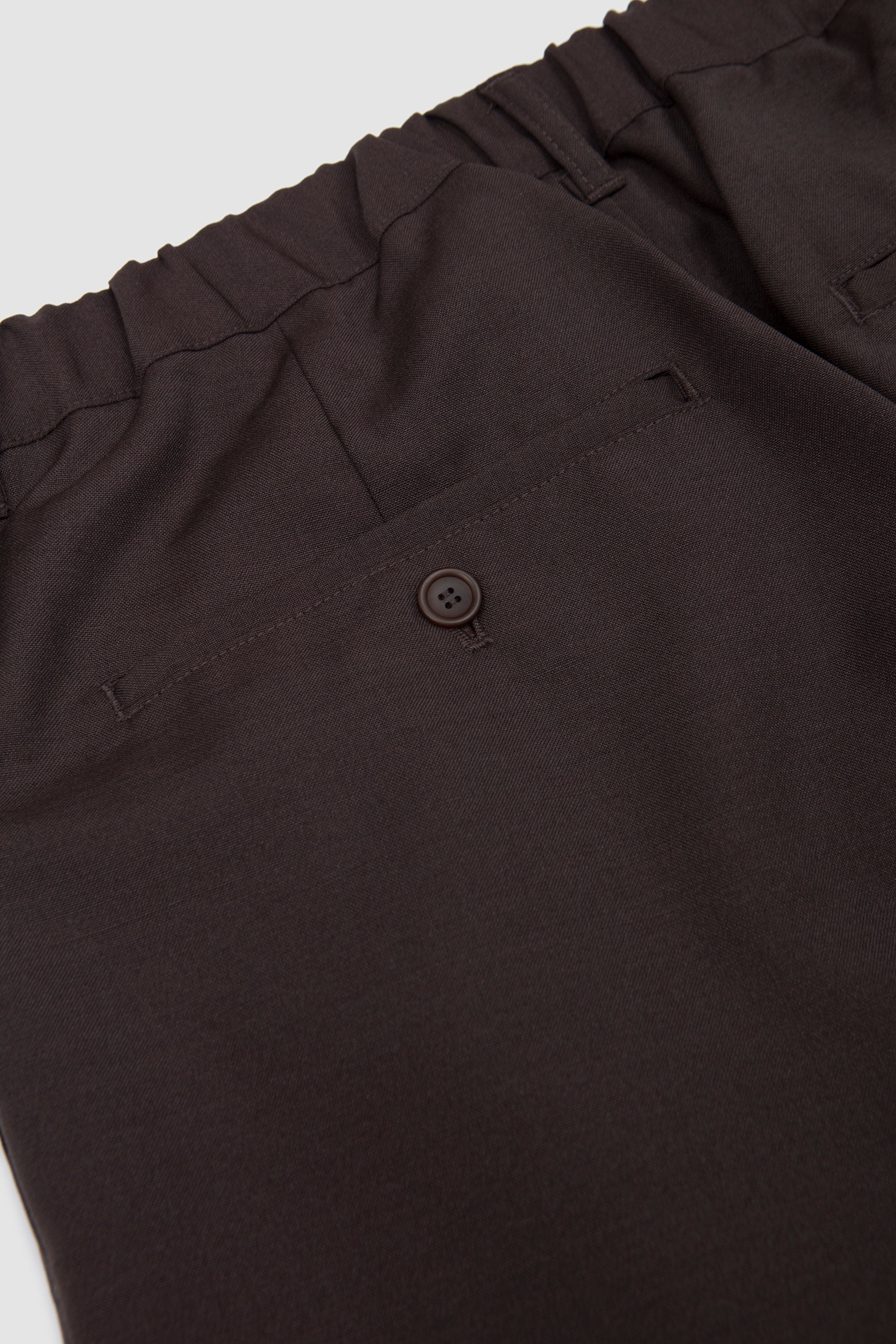Relaxed 2 Tuck Pants Dark Brown_3