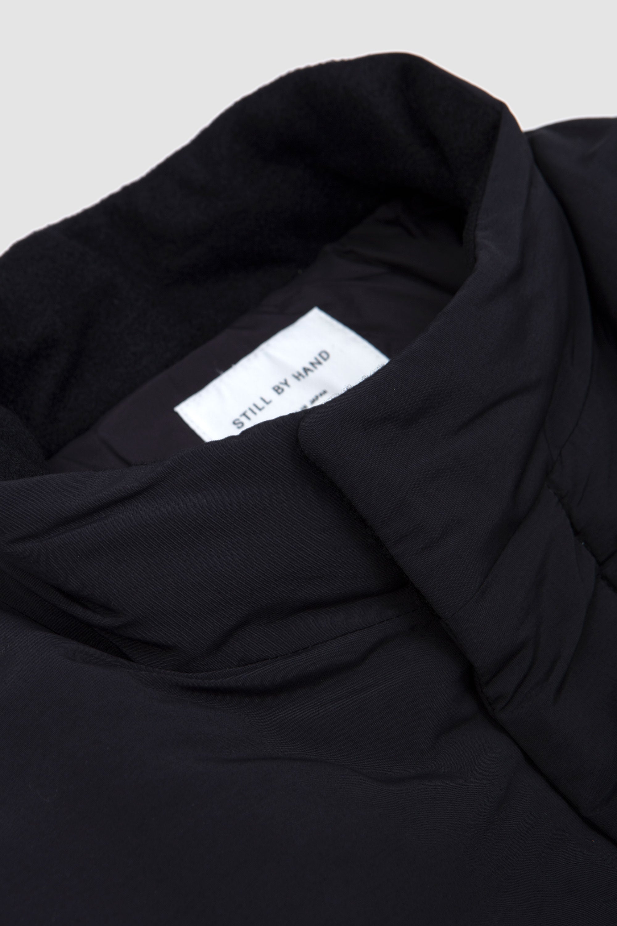 Round Puffy Blouson Black