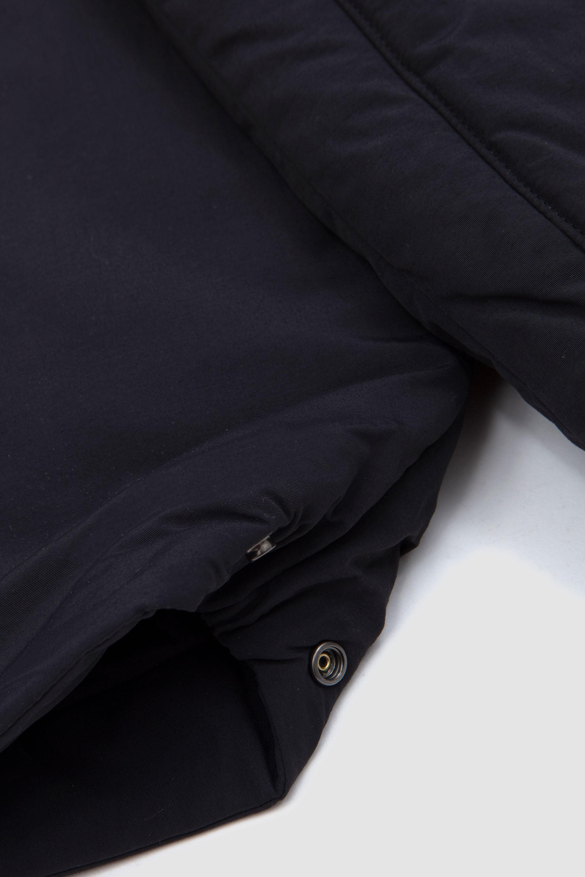 Round Puffy Blouson Black