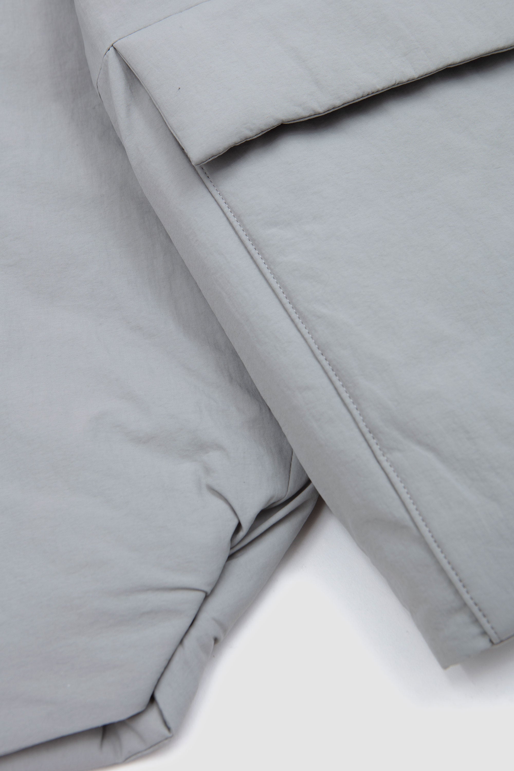 Round Puffy Blouson Ice Grey