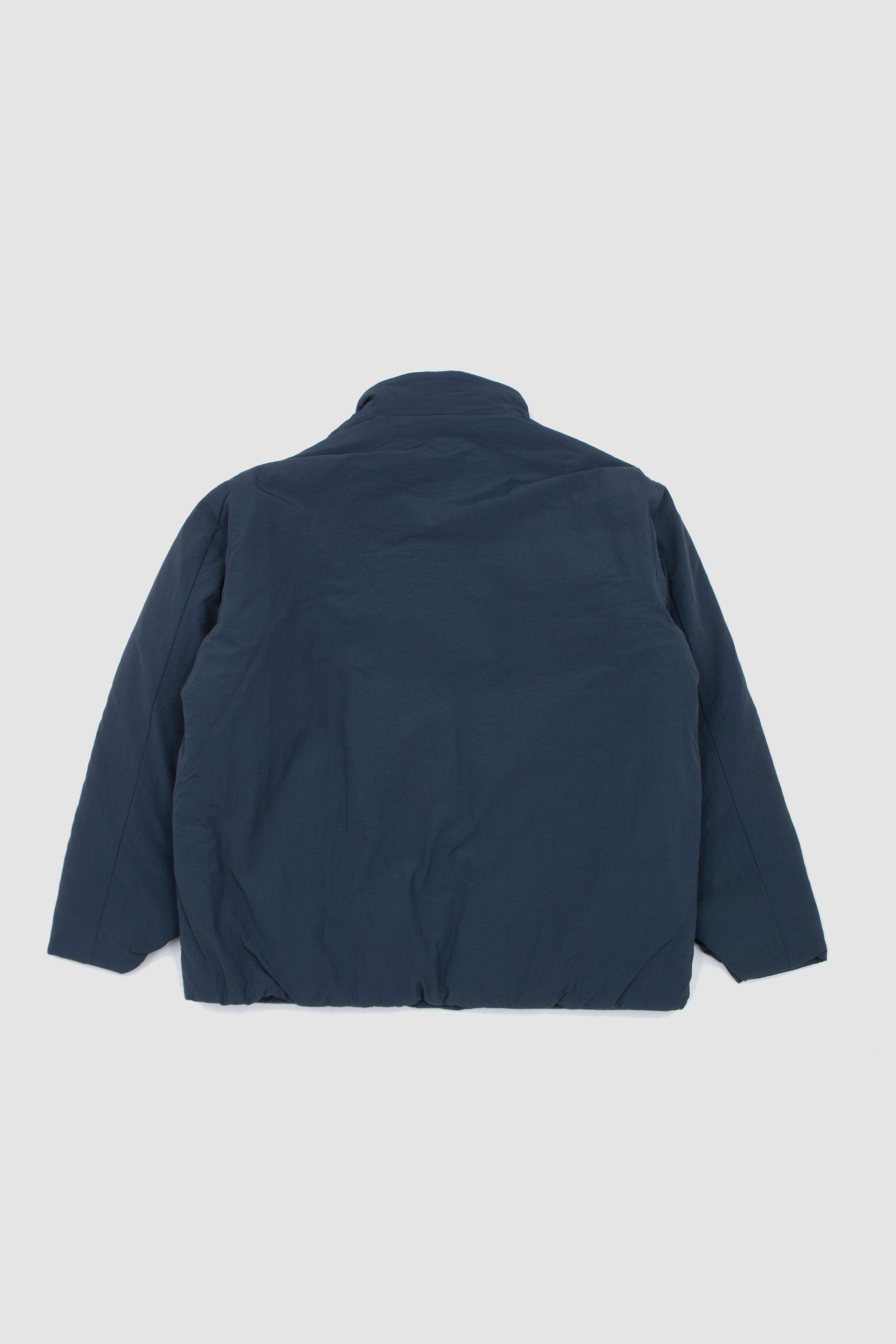 Round Puffy Blouson Teal Blue_4