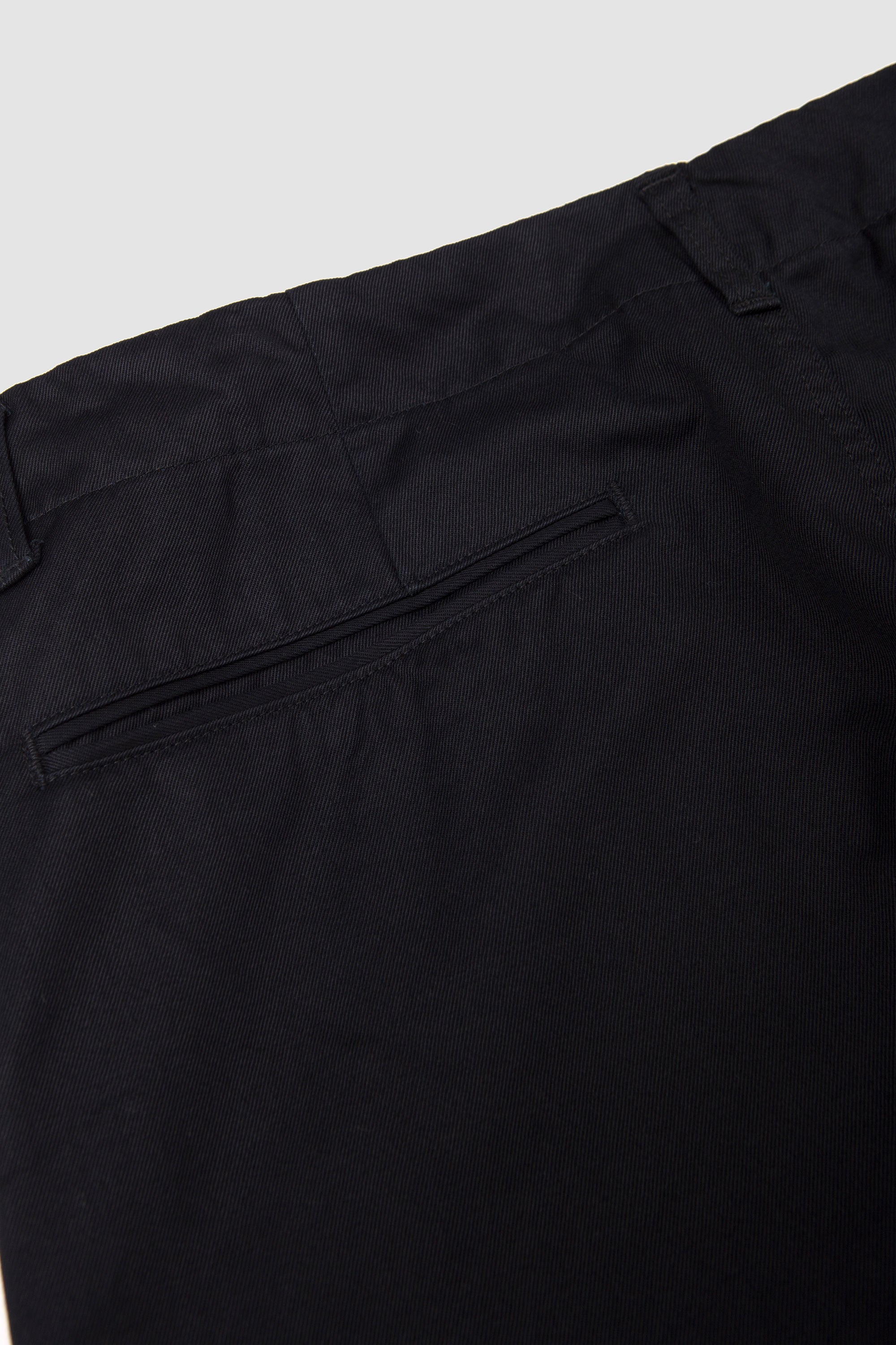 Selvedge 1 Pleat Pants Black Navy