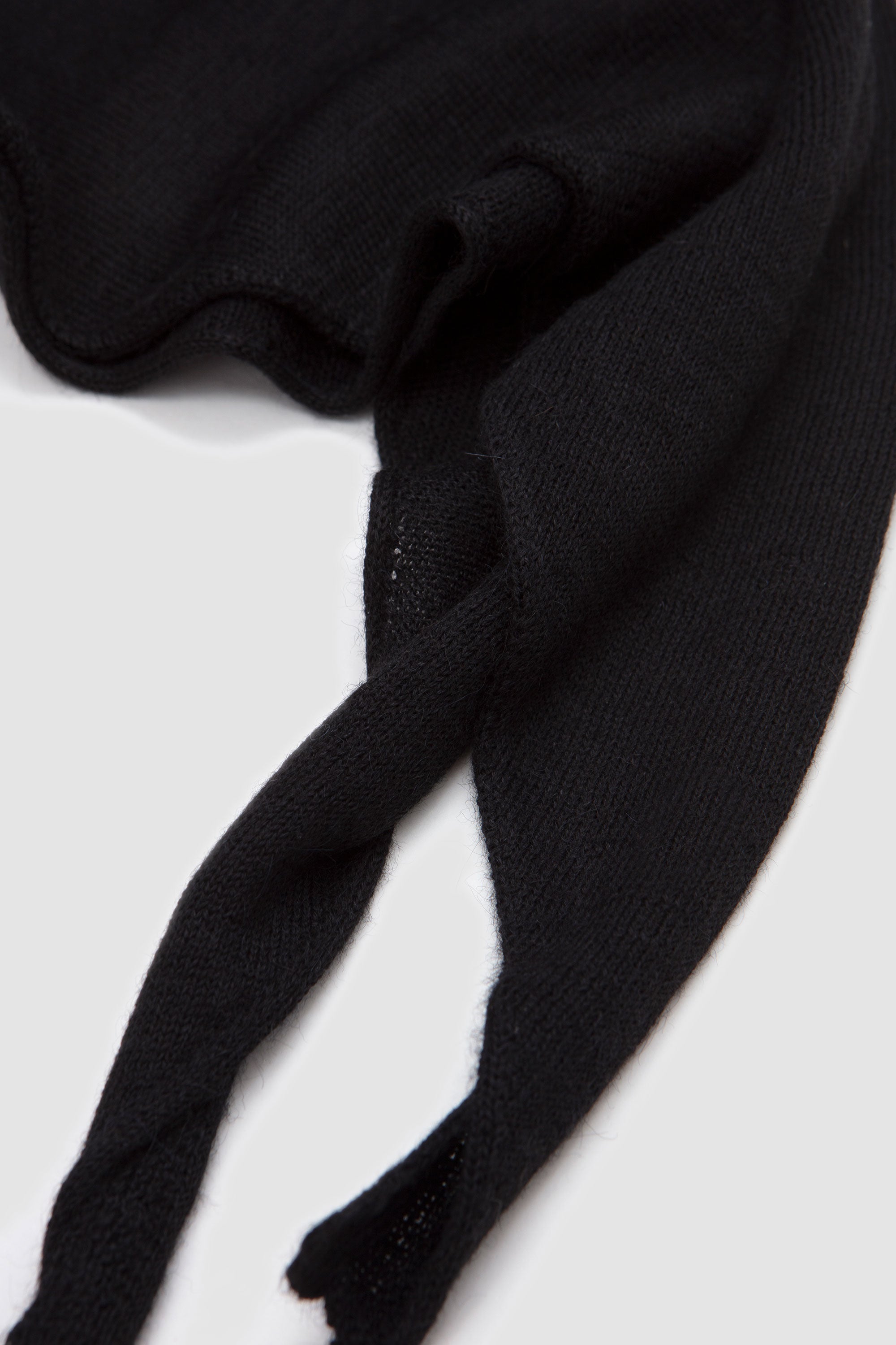 Shoulder Stole Alpaca Yarn Black_3