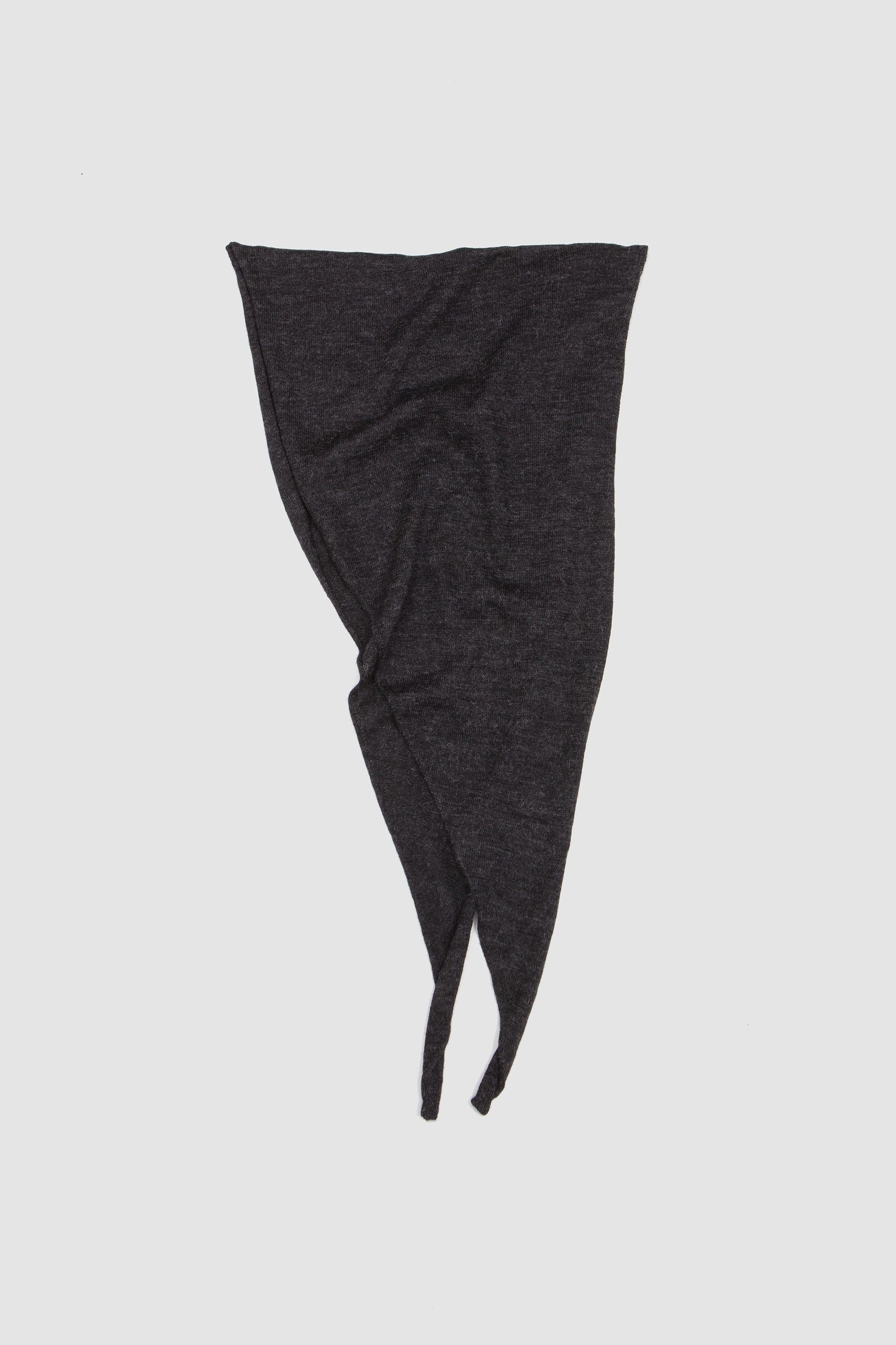 Shoulder Stole Alpaca Yarn Charcoal