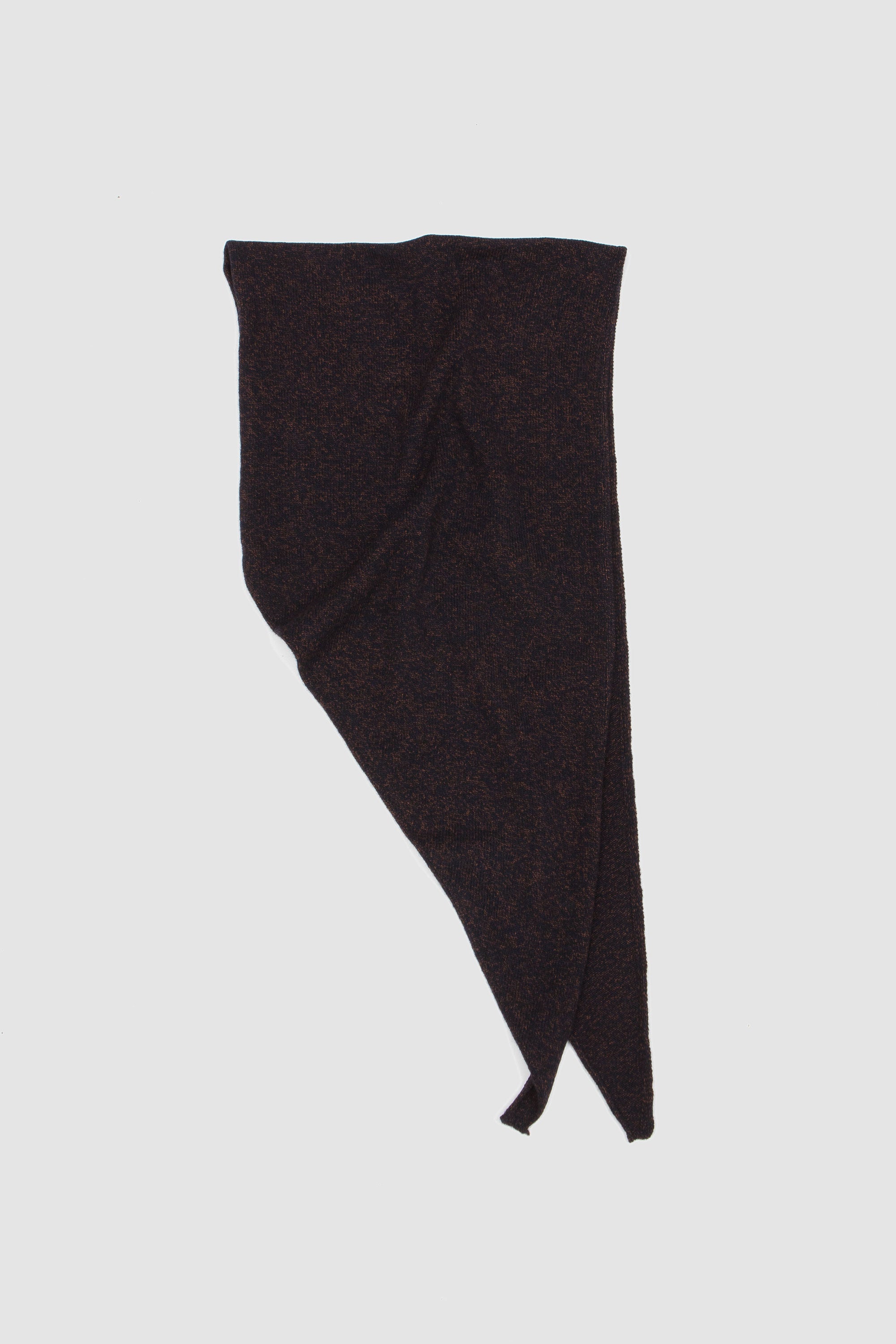 Shoulder Stole Wool Yarn Melange Navy