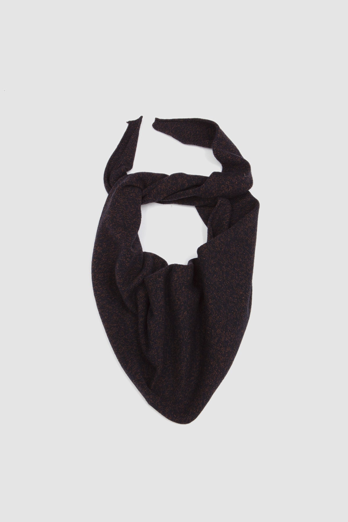 Shoulder Stole Wool Yarn Melange Navy_2