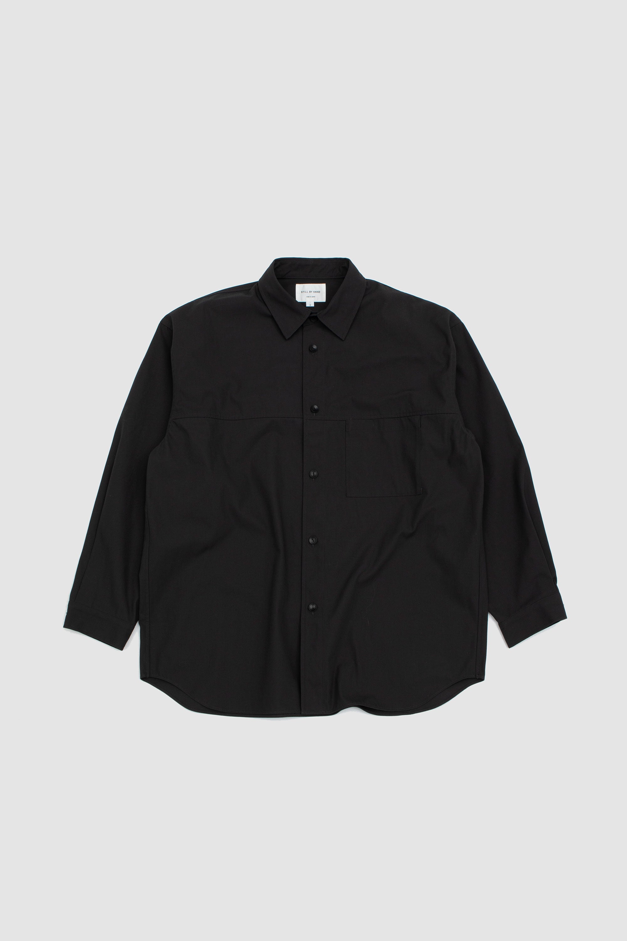 Silicone Coated Shirt Jacket Ink Black