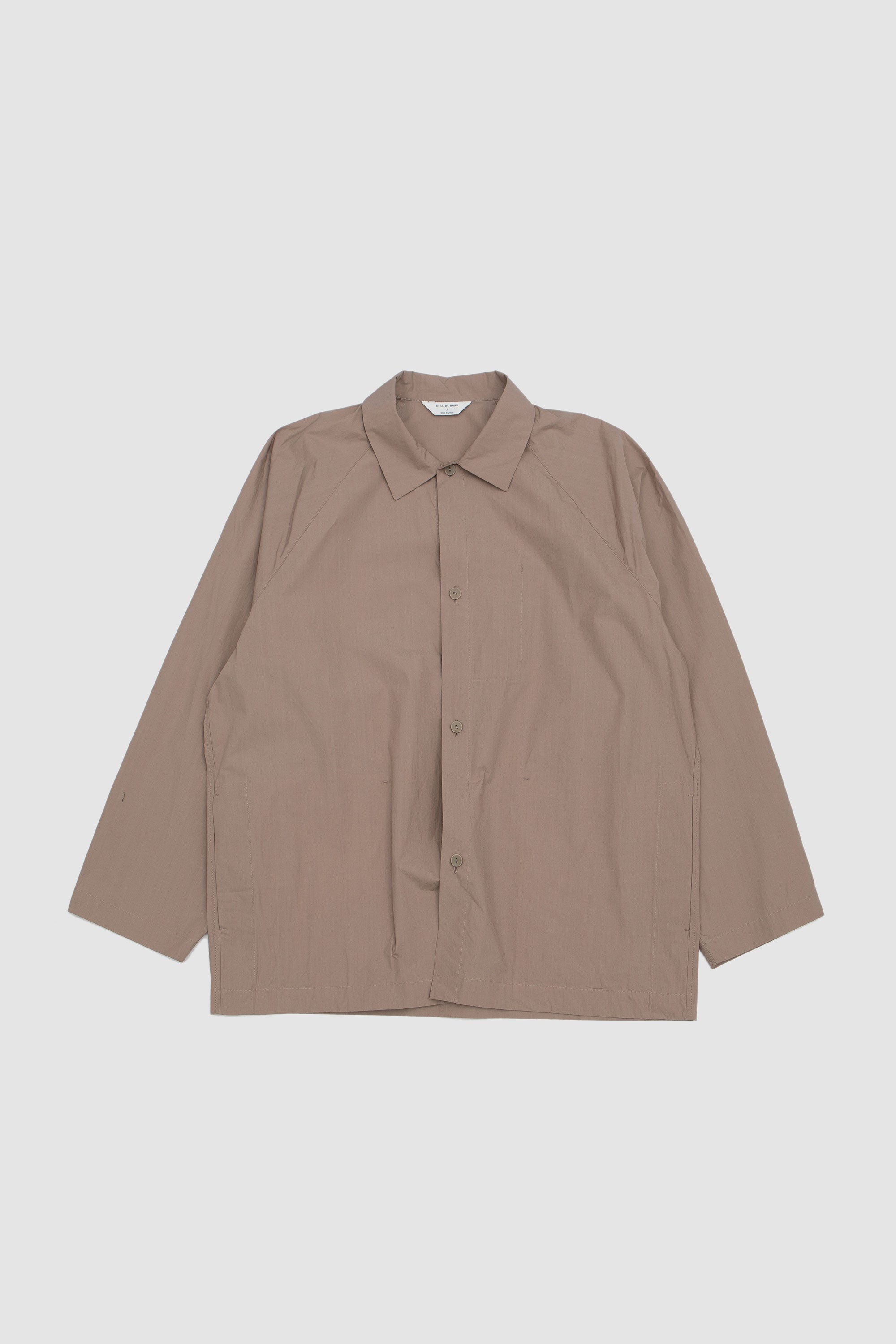 Silicone Coated Shirt Jacket Mocha Beige