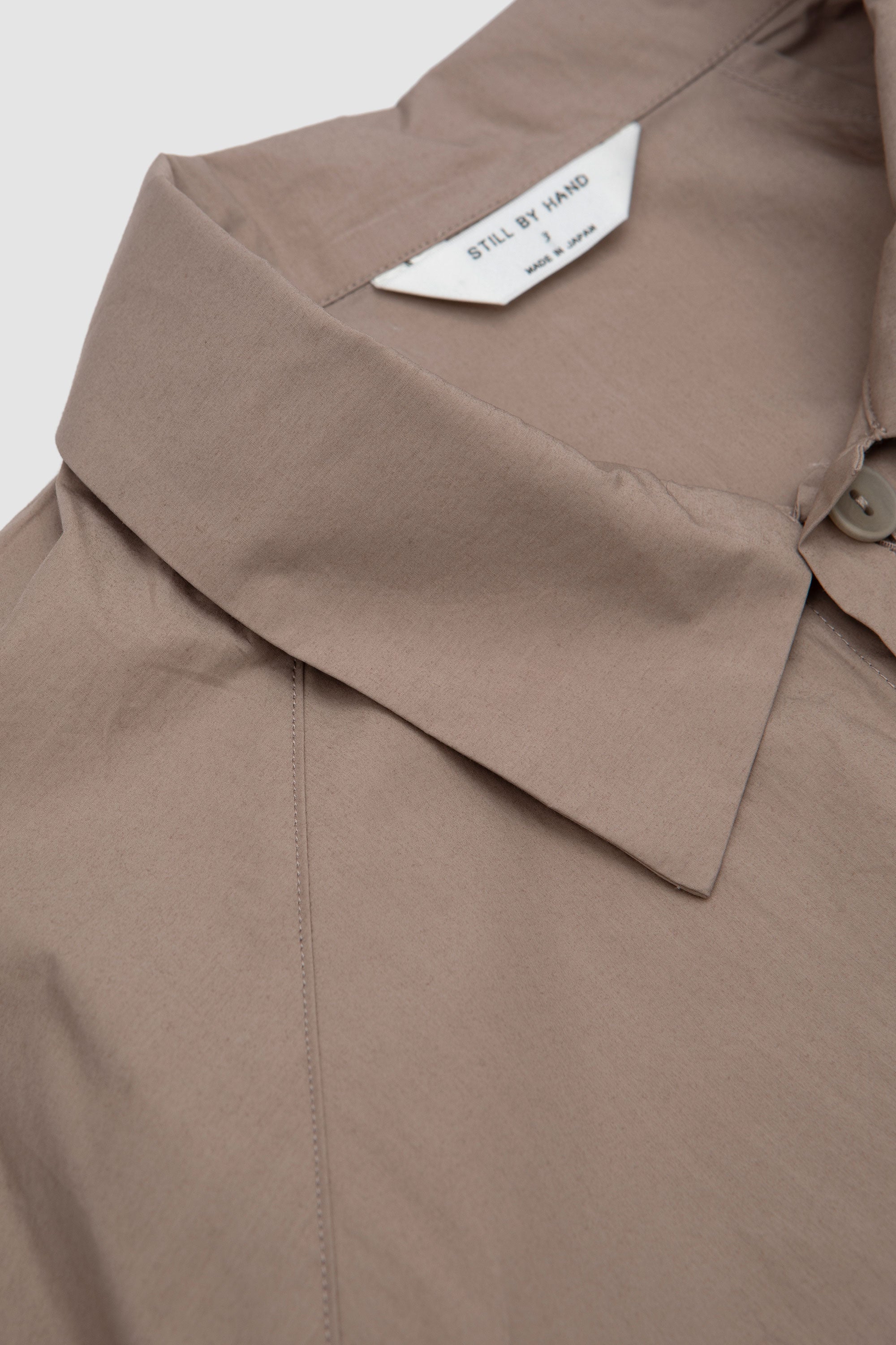 Silicone Coated Shirt Jacket Mocha Beige