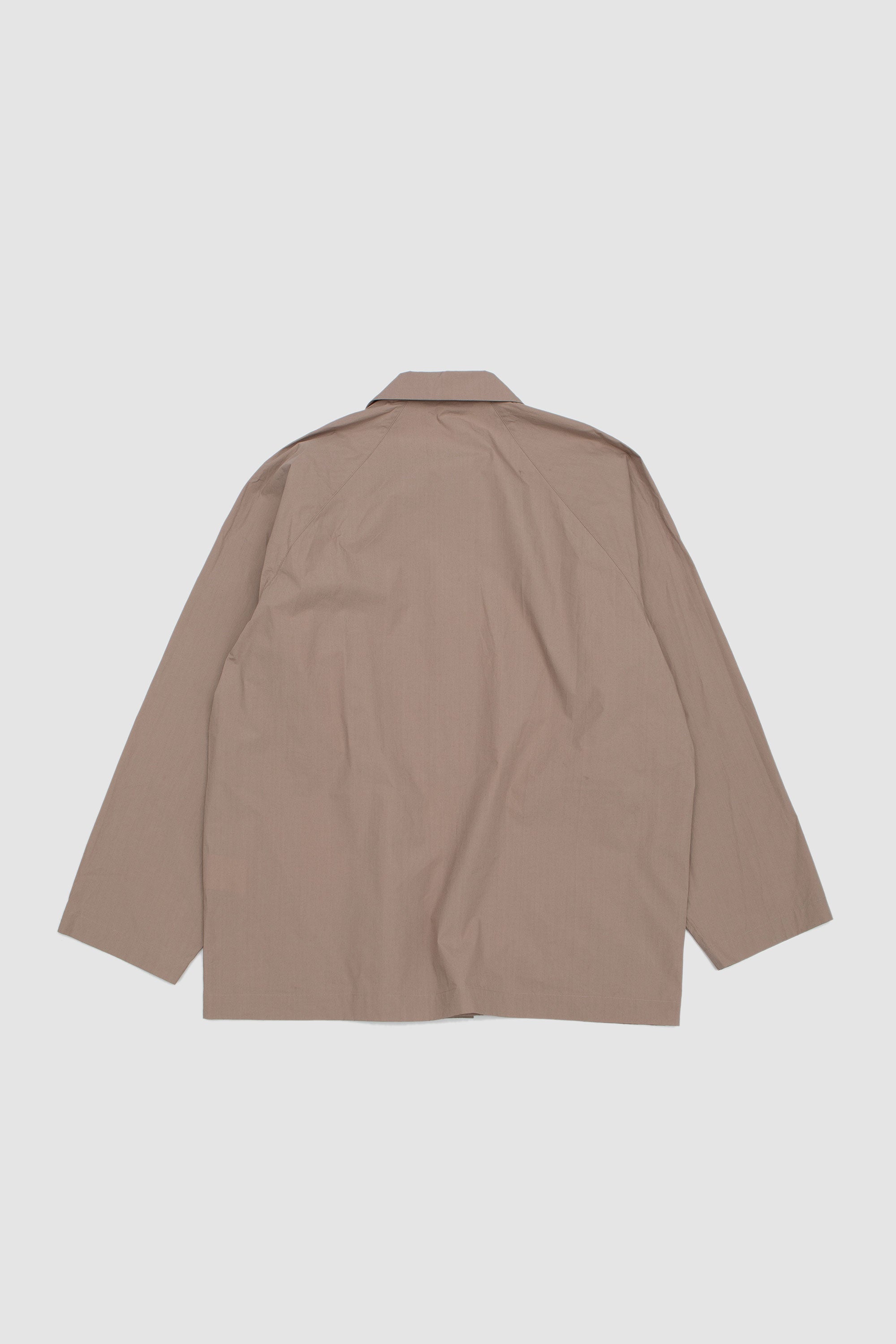 Silicone Coated Shirt Jacket Mocha Beige_4