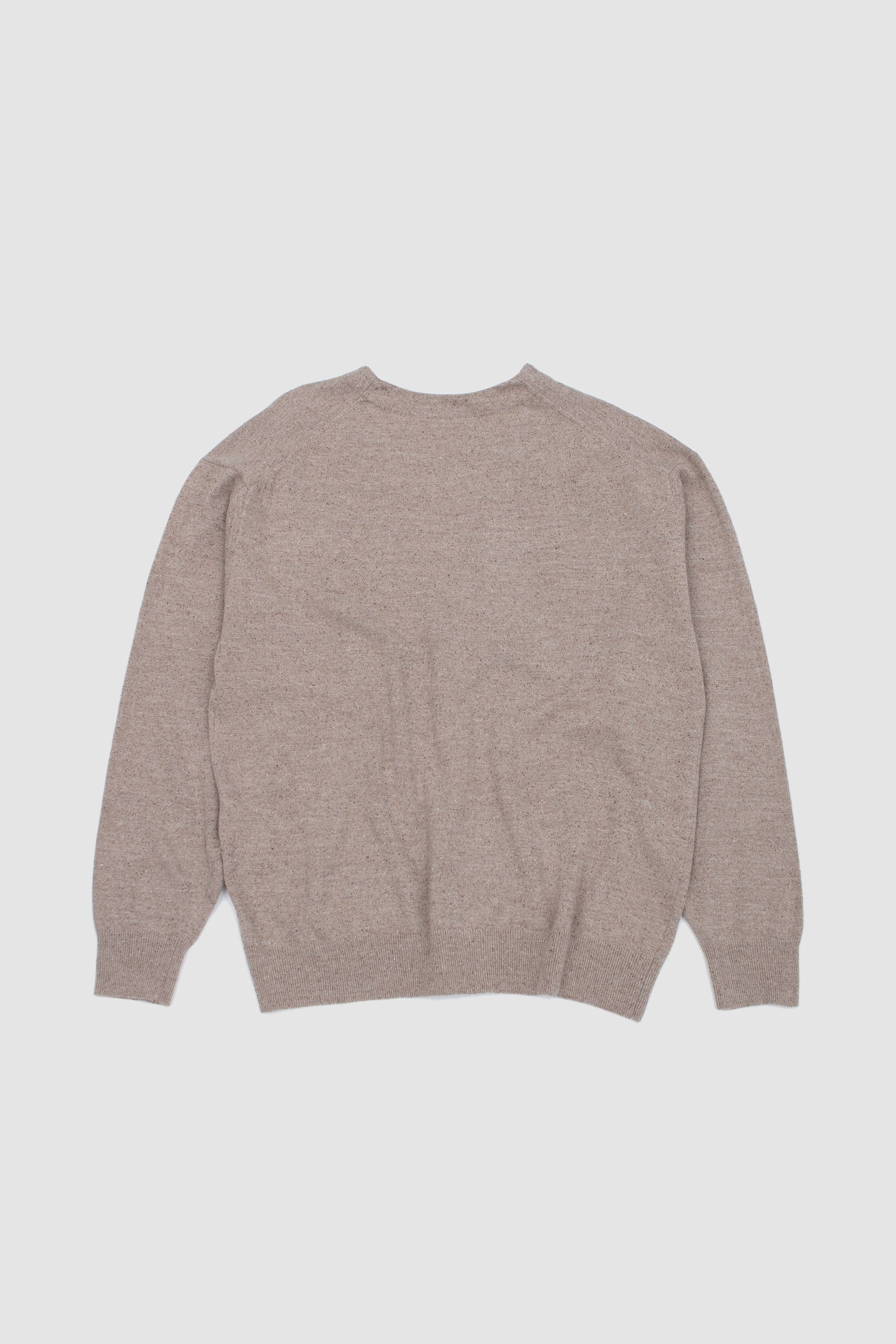 Silk Mixed 2B Cardigan Sand Beige_4