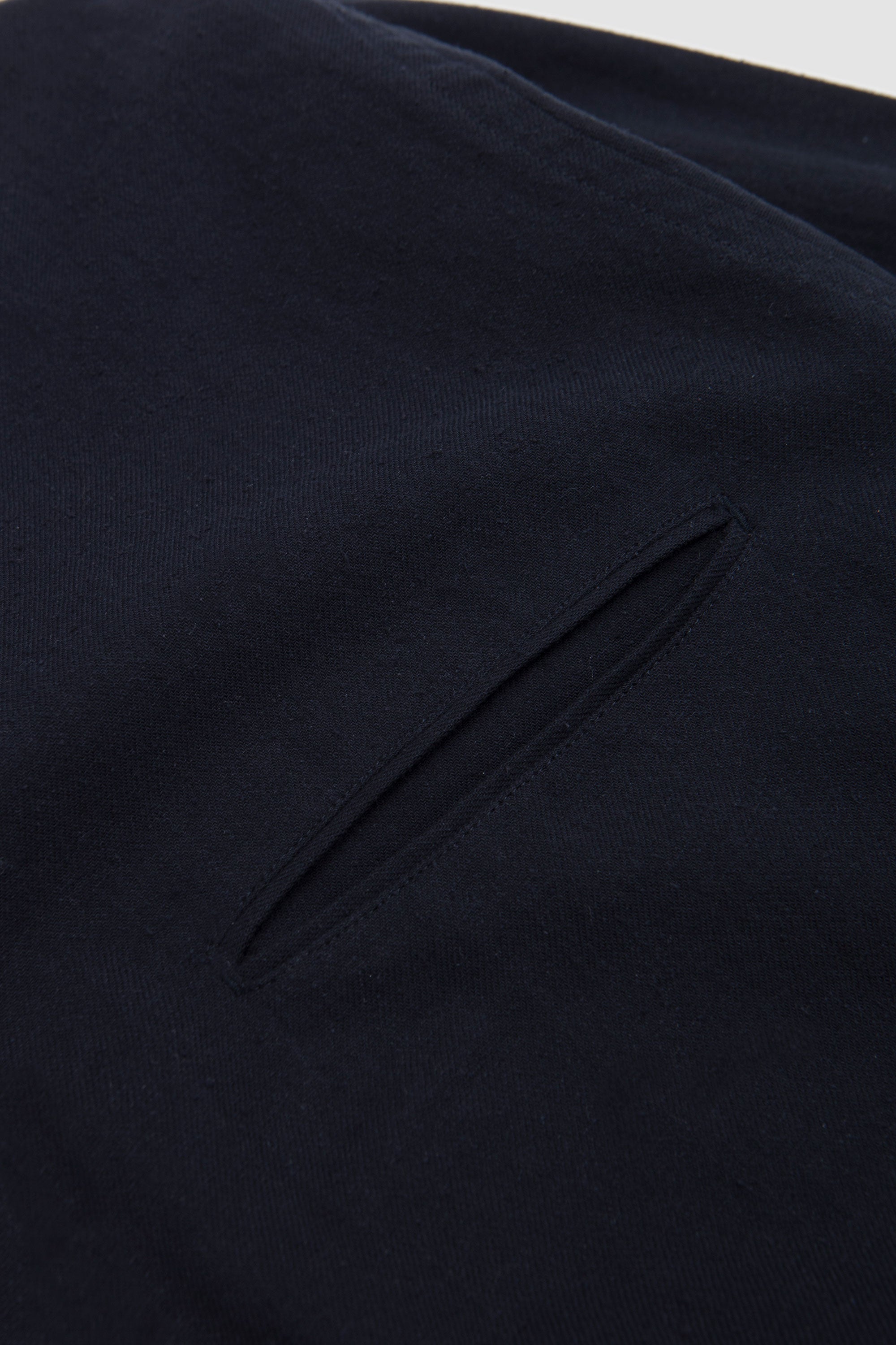 Silk Nep Twill Shirt Black Navy