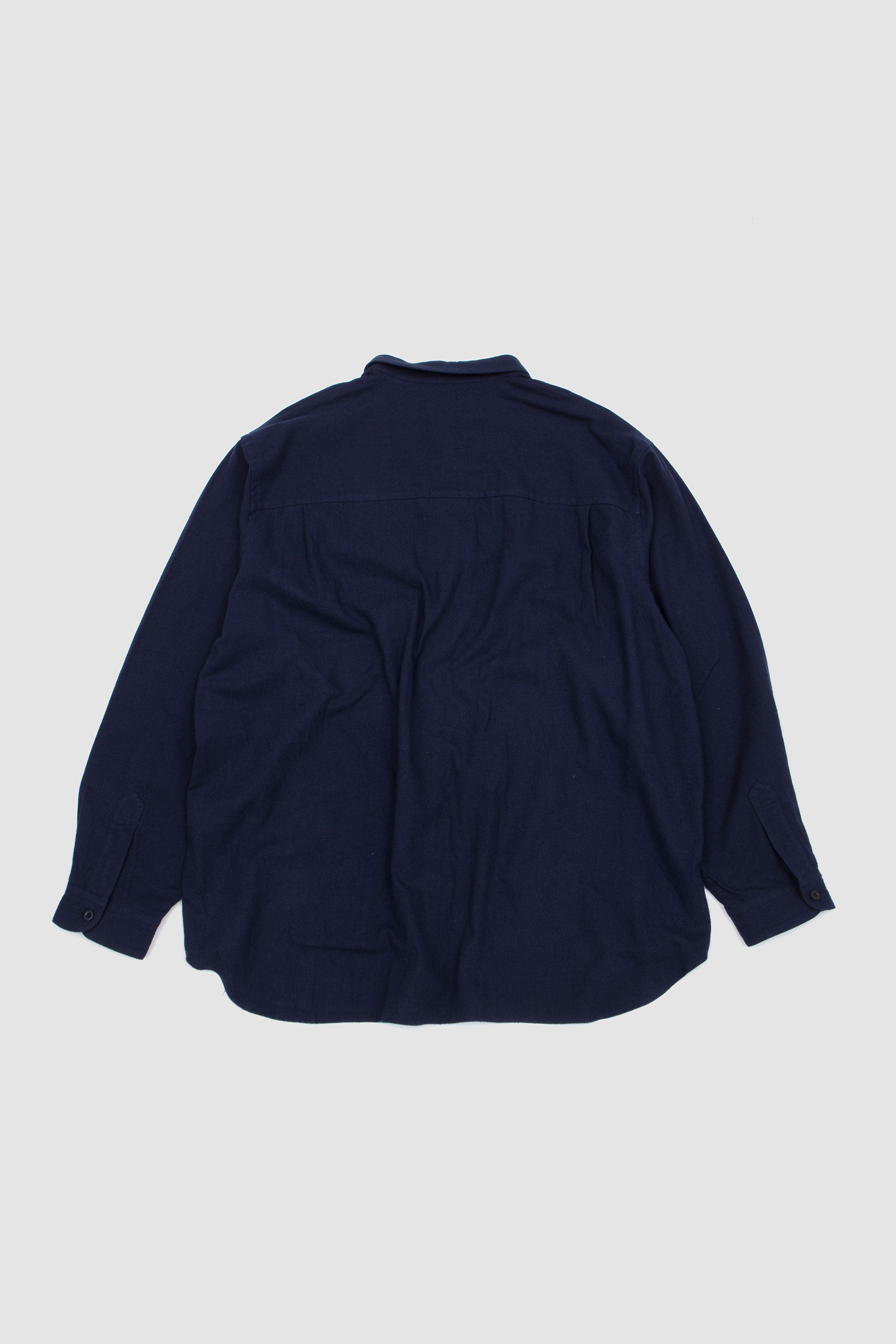 Silk Nep Twill Shirt Deep Blue_4