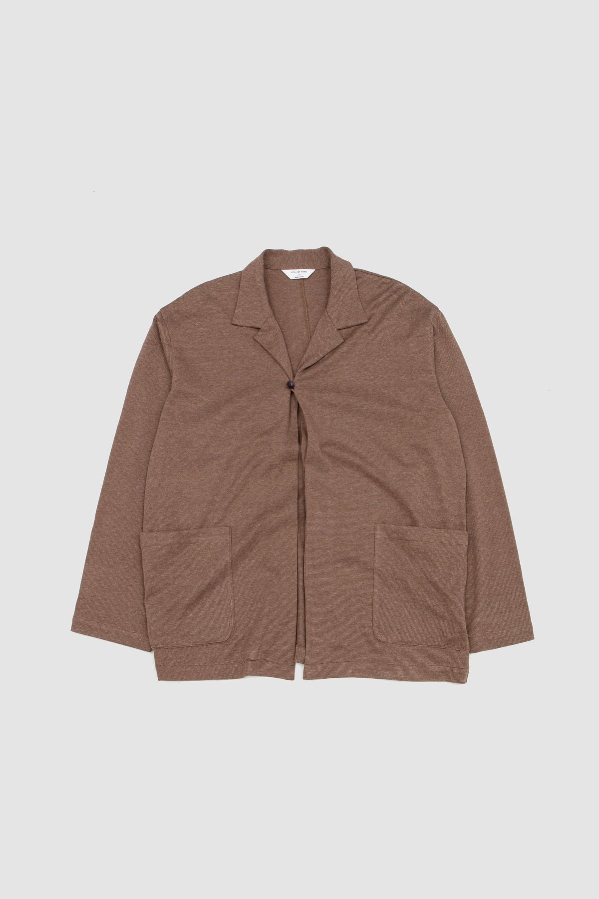 Single Button Cardigan Mocha_1