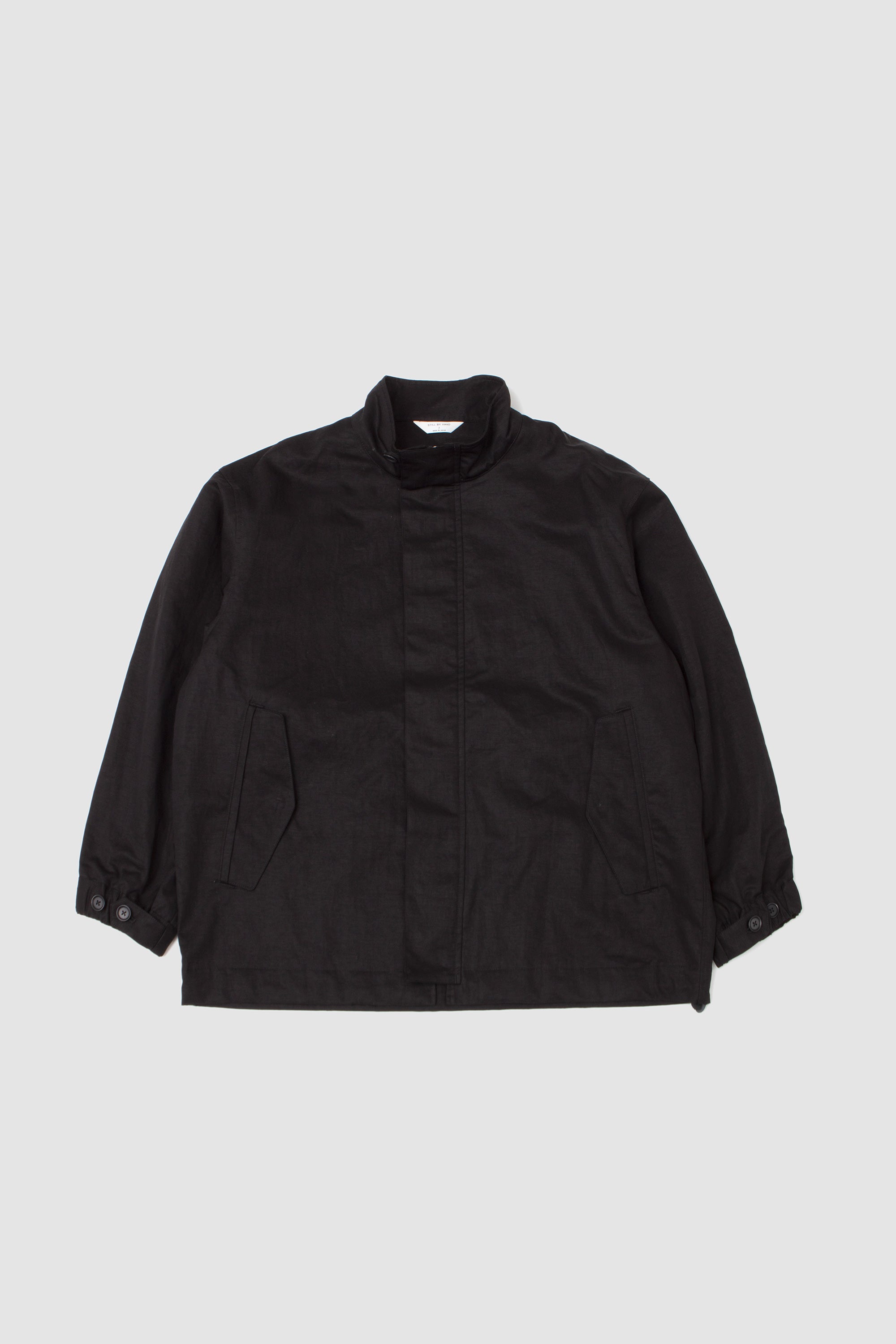Stand Collar Blouson Black