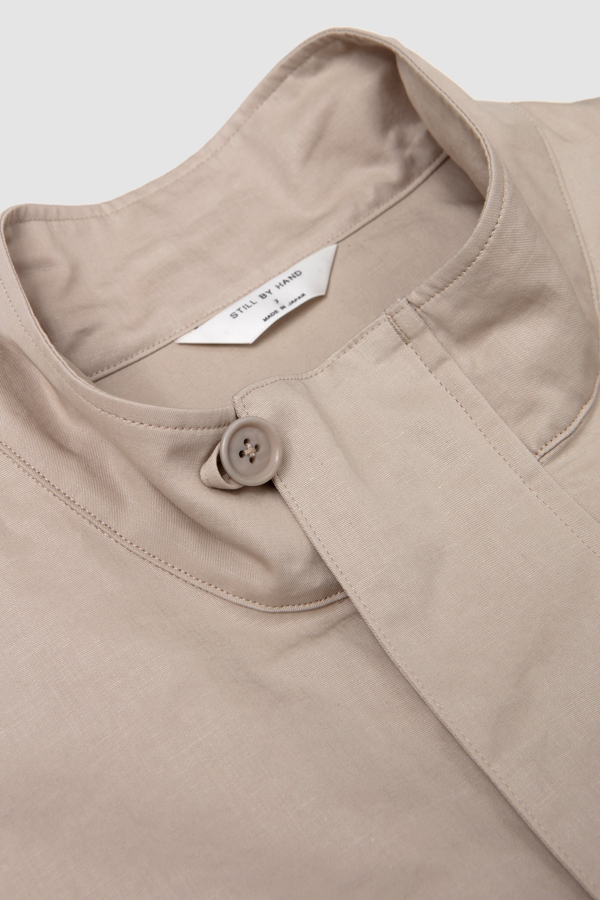 Stand Collar Blouson Taupe