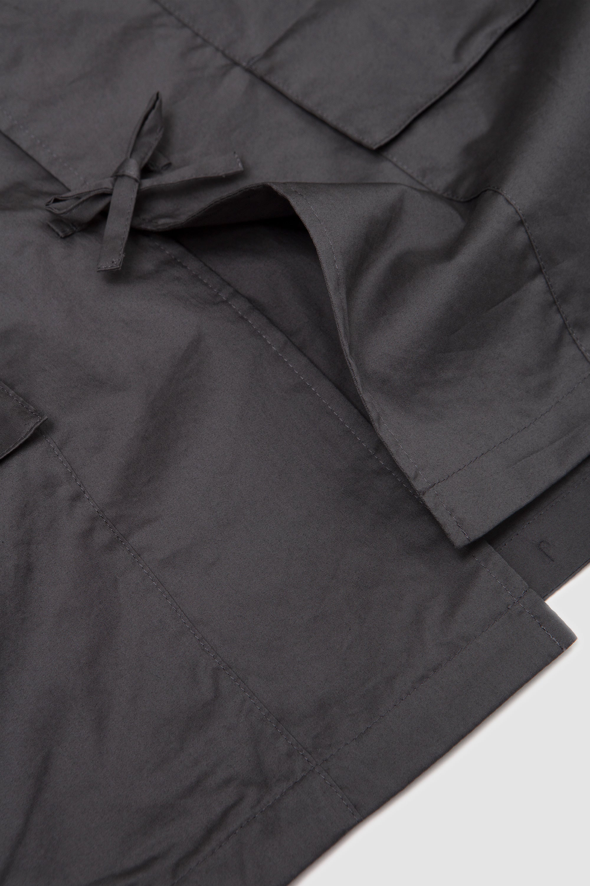 String Front Over Shirt Blue Charcoal_3