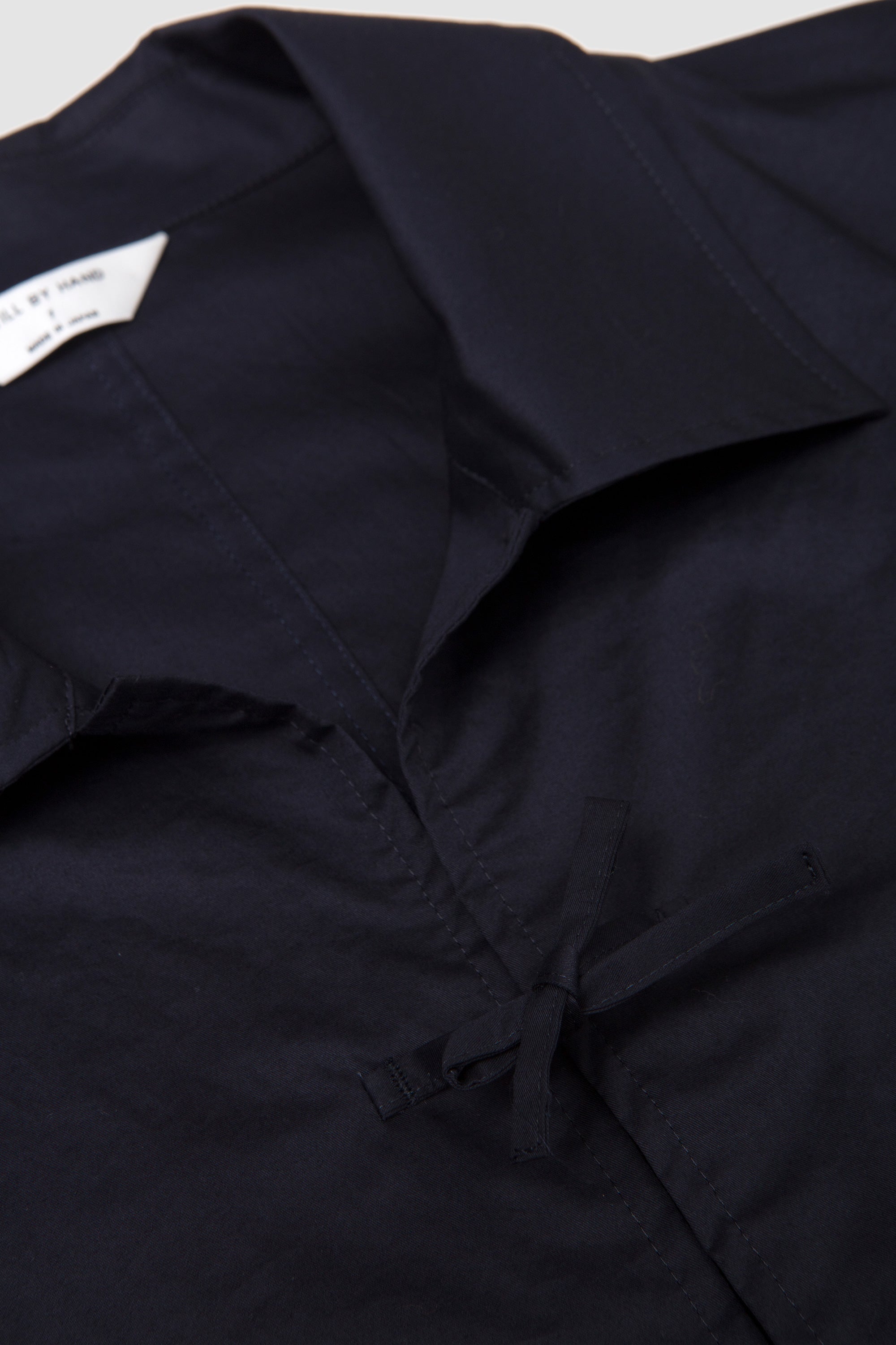 String Front Over Shirt Dark Navy_2