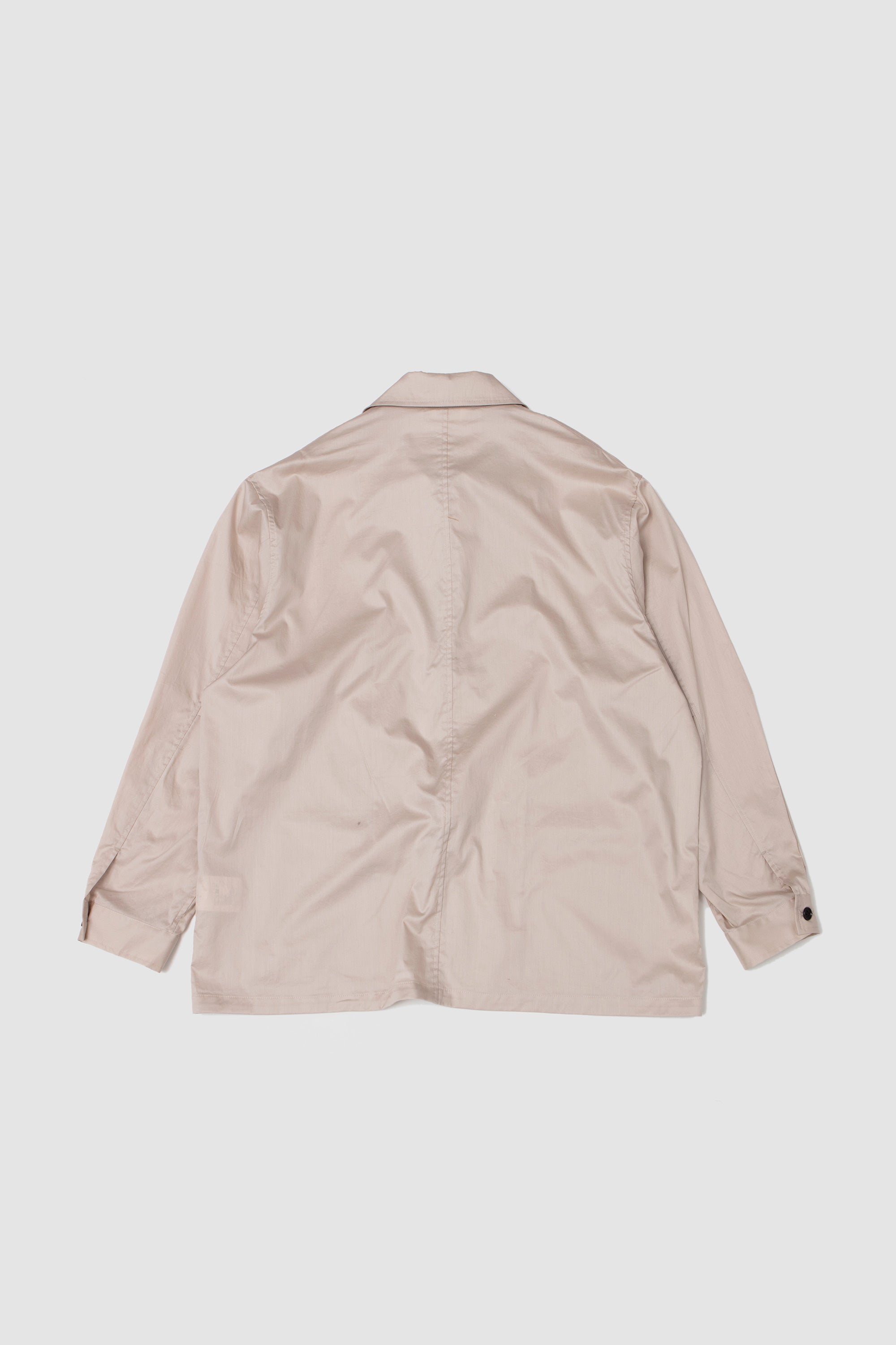 String Front Over Shirt Pink Beige_4