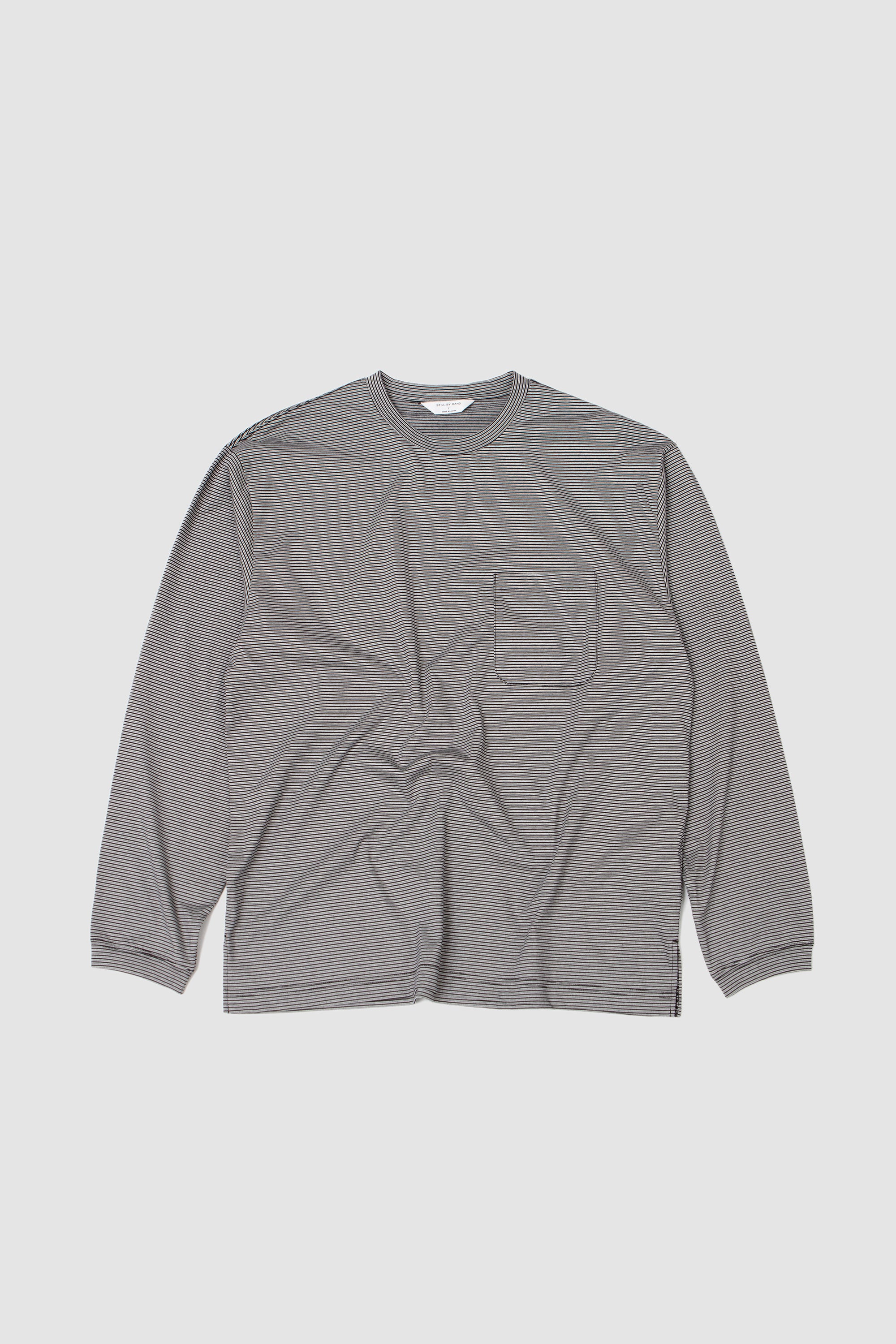 Striped Long Sleeve Grey/ Black
