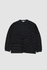SPORTIVO STORE_Striped Long Sleeve T-Shirt Black/ White
