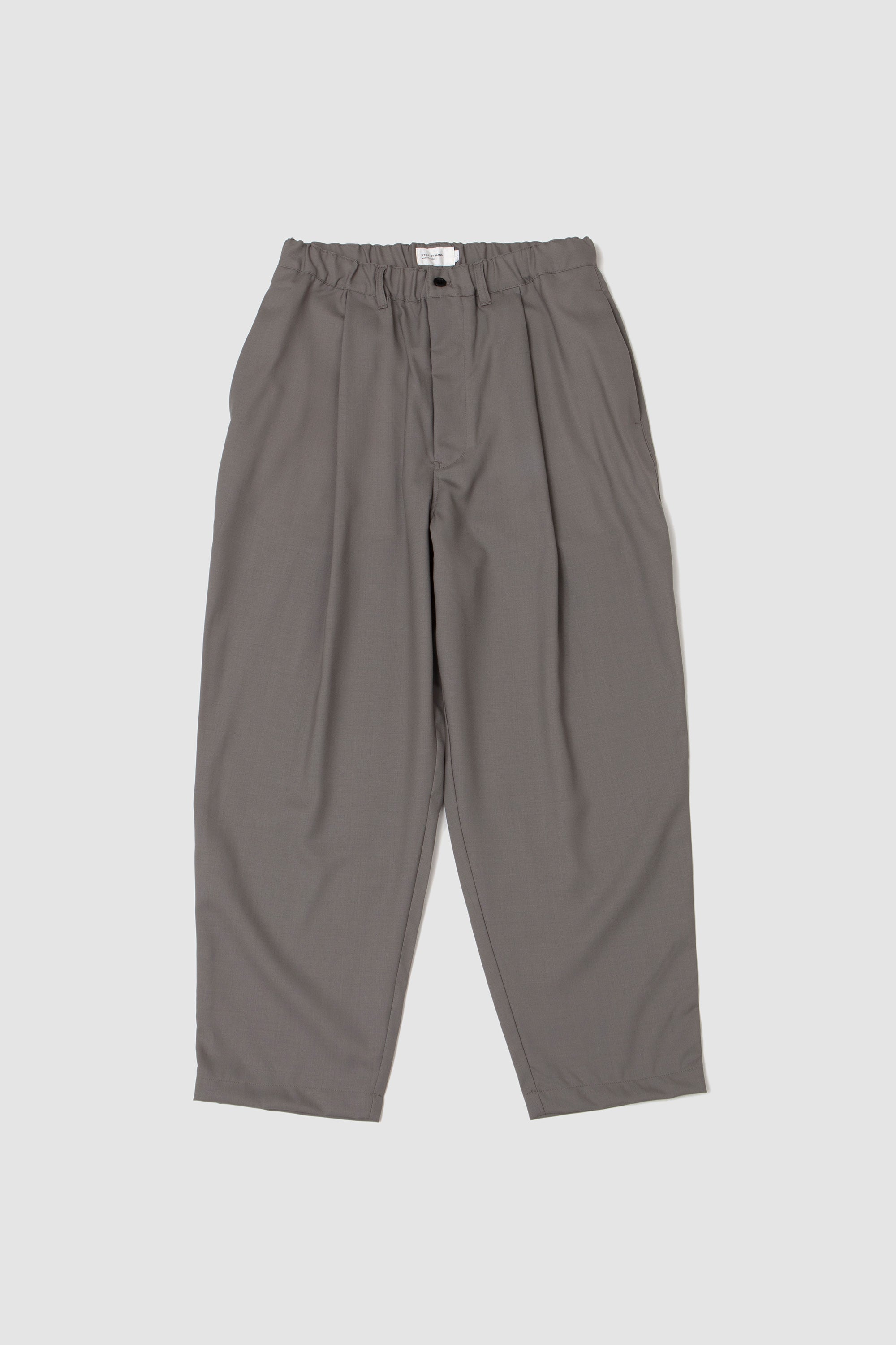 Summer Wool Wide Pants Grey_1