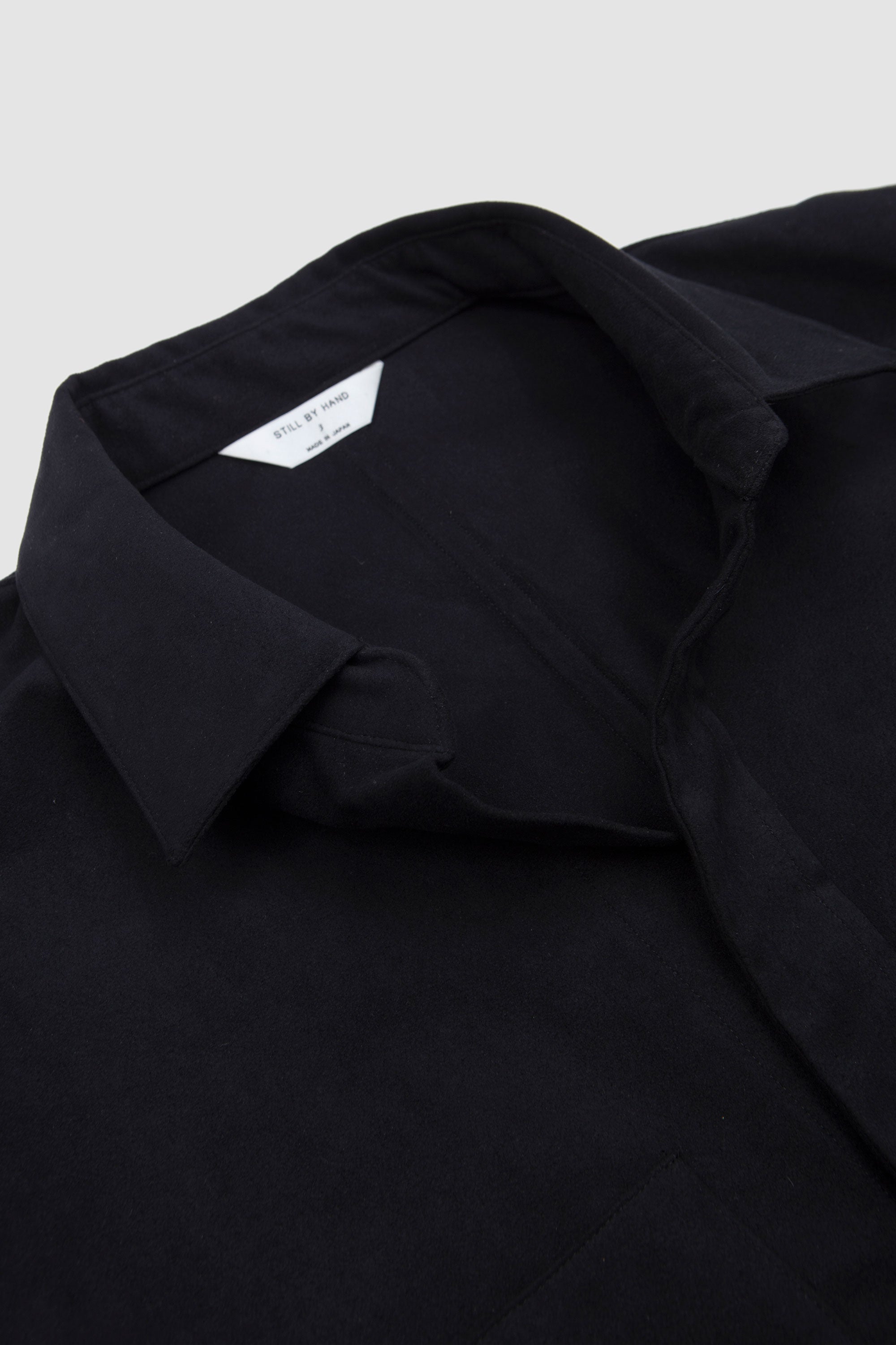 Synthetic Leather Over Shirt Ink Black