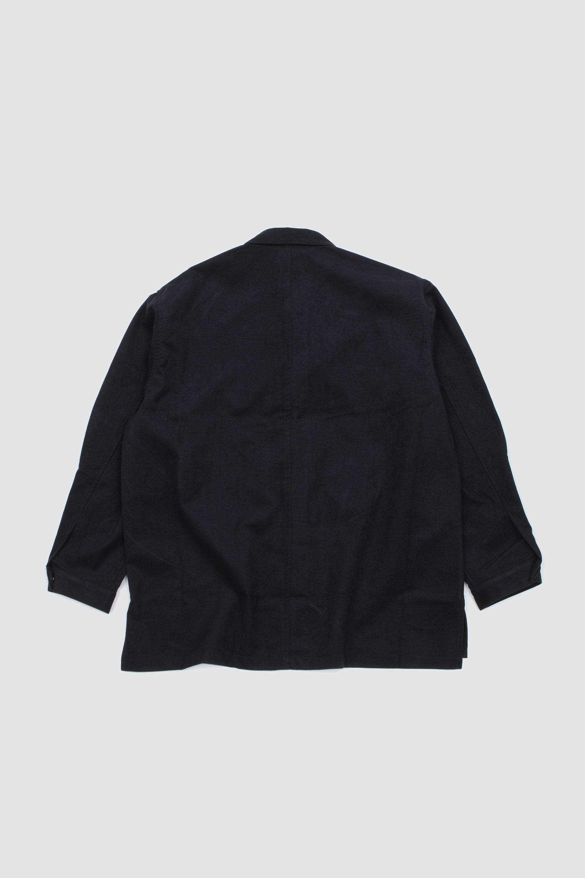 Synthetic Leather Over Shirt Ink Black_4