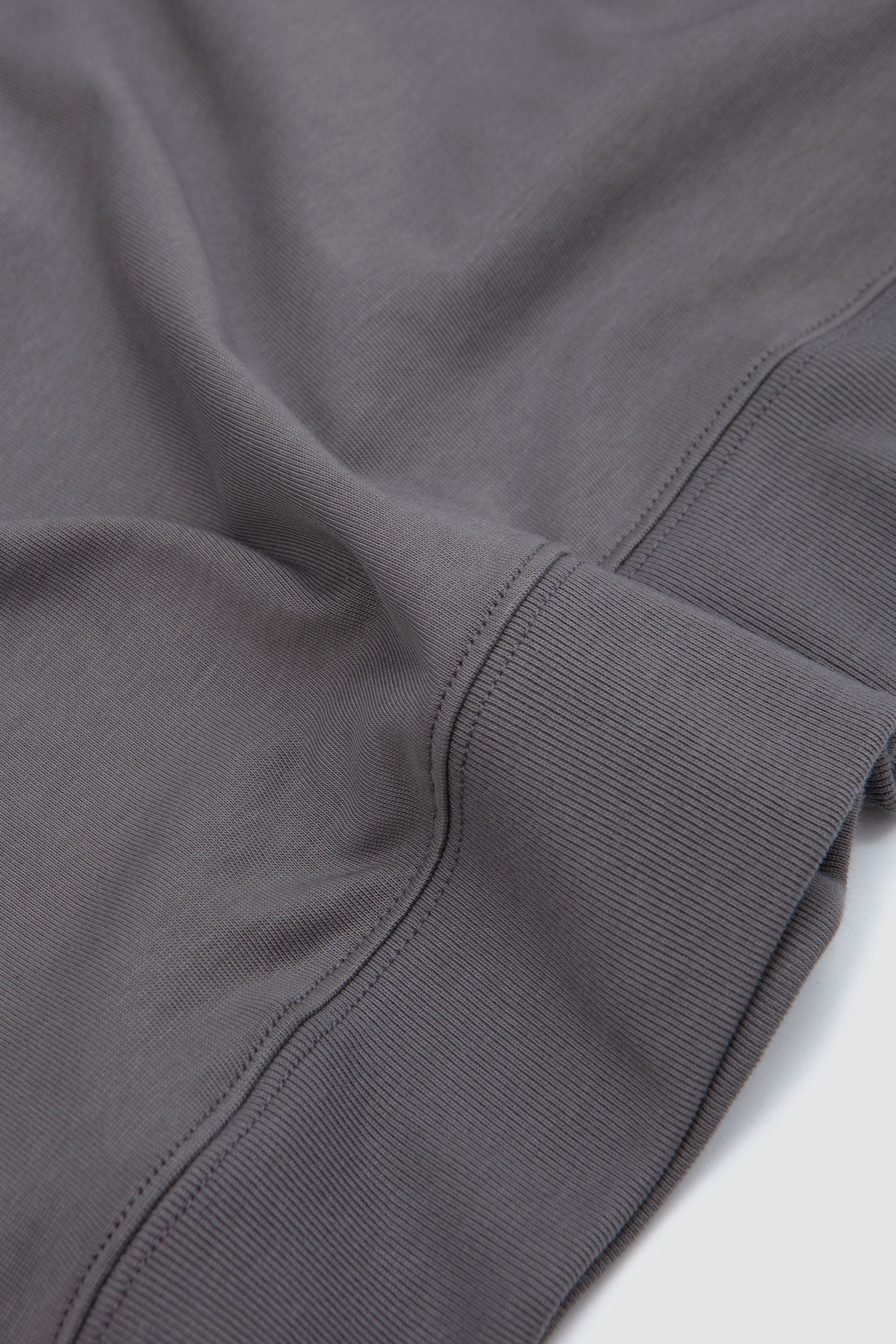 Zip Up Cotton Jumper Slate Grey_3