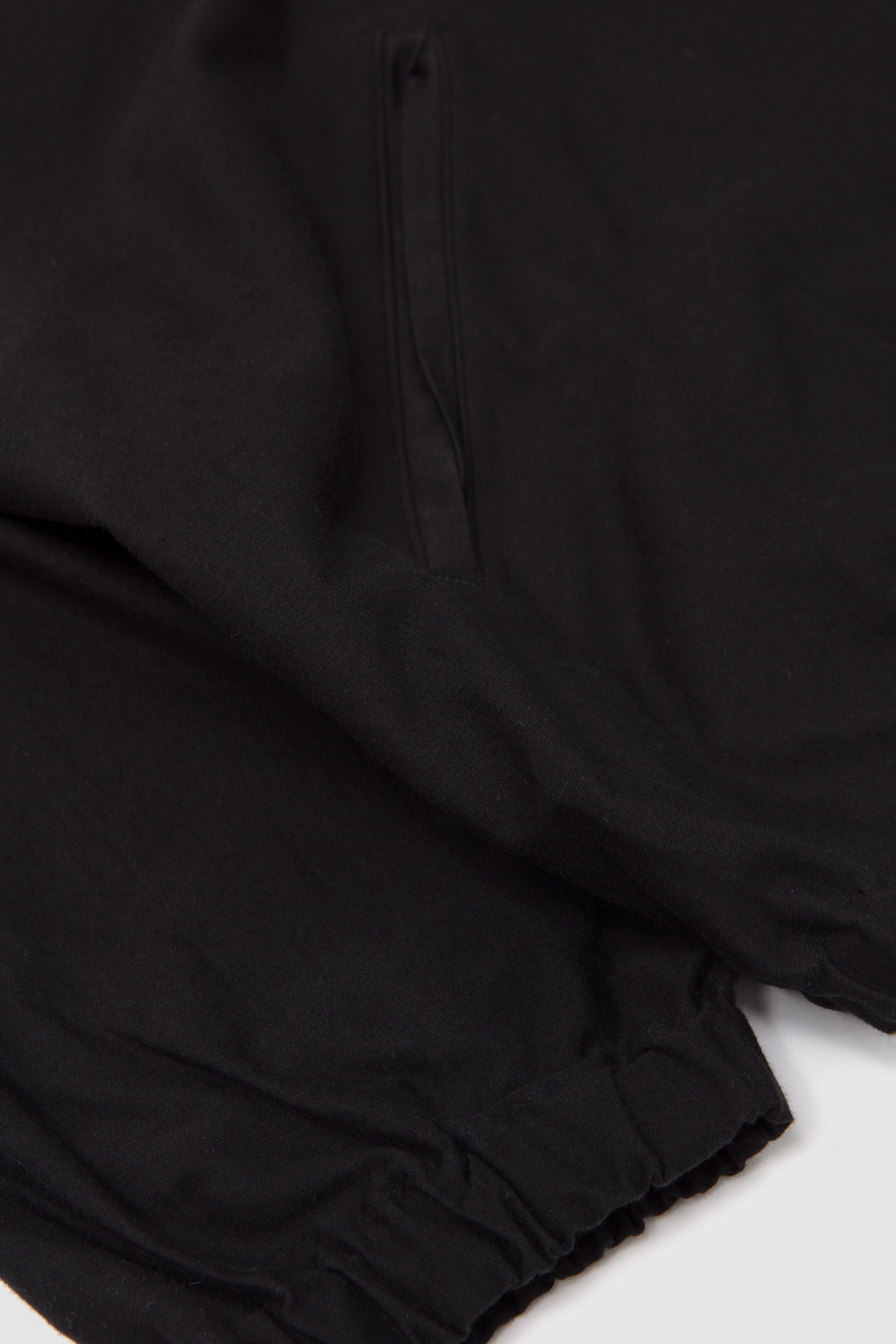 Zip Up Moleskin Blouson Ink Black