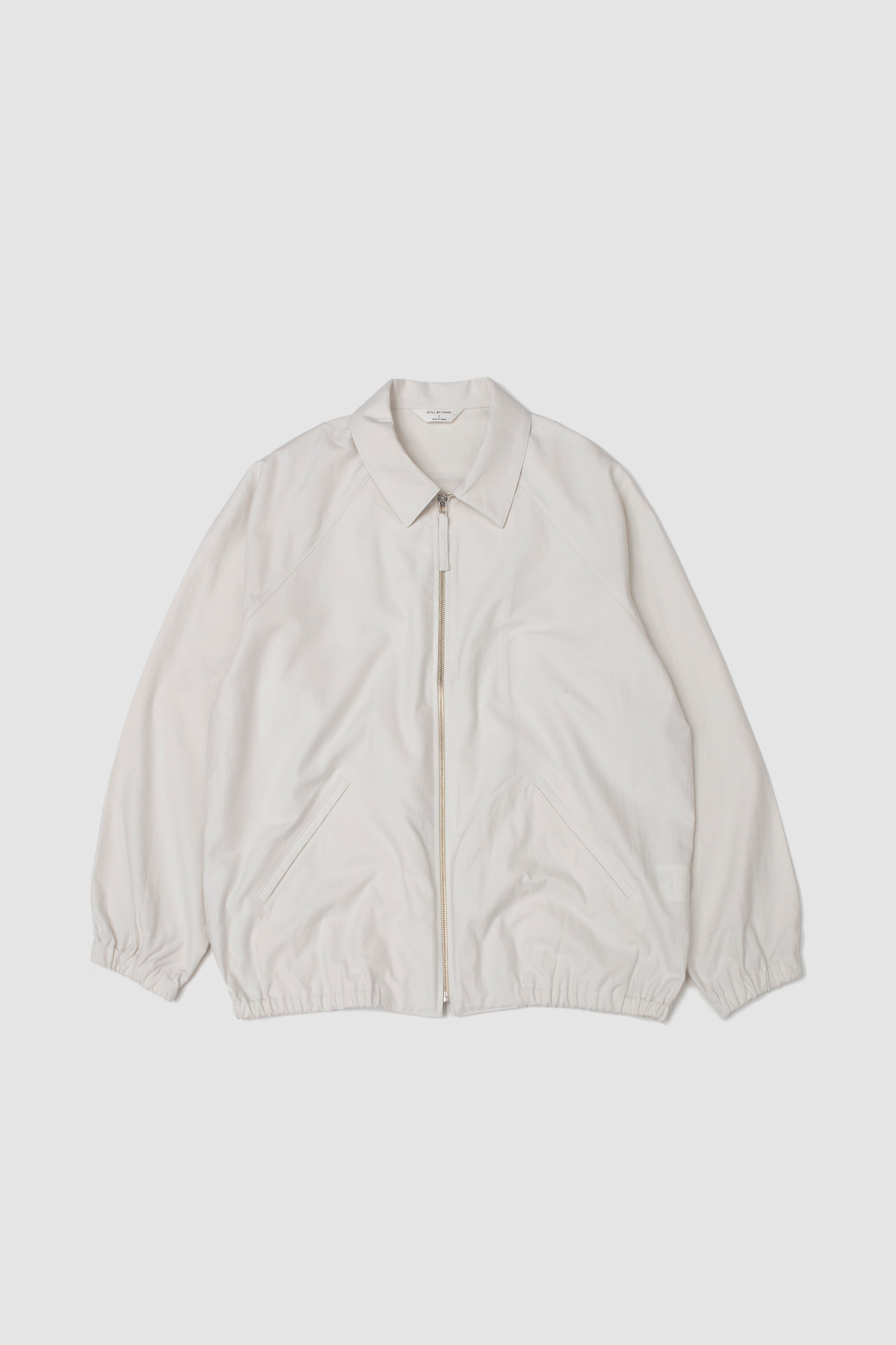 Zip Up Moleskin Blouson Ivory