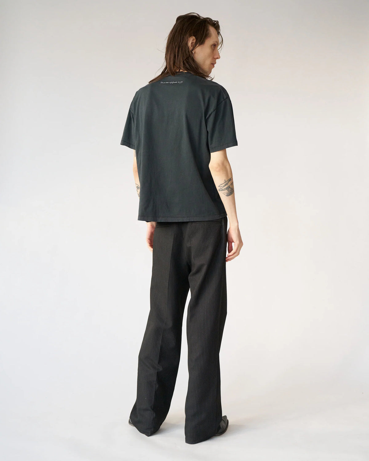 Box Tee Poem Washed Black