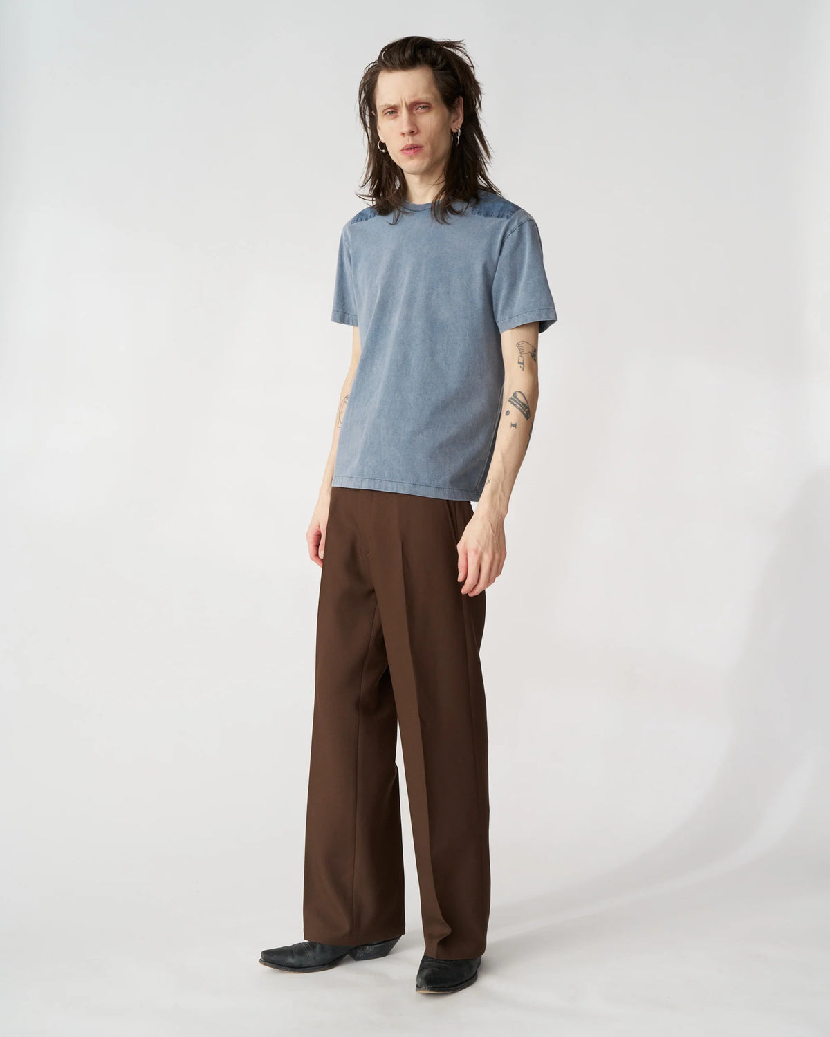 Franz Pin Tee Acid Blue