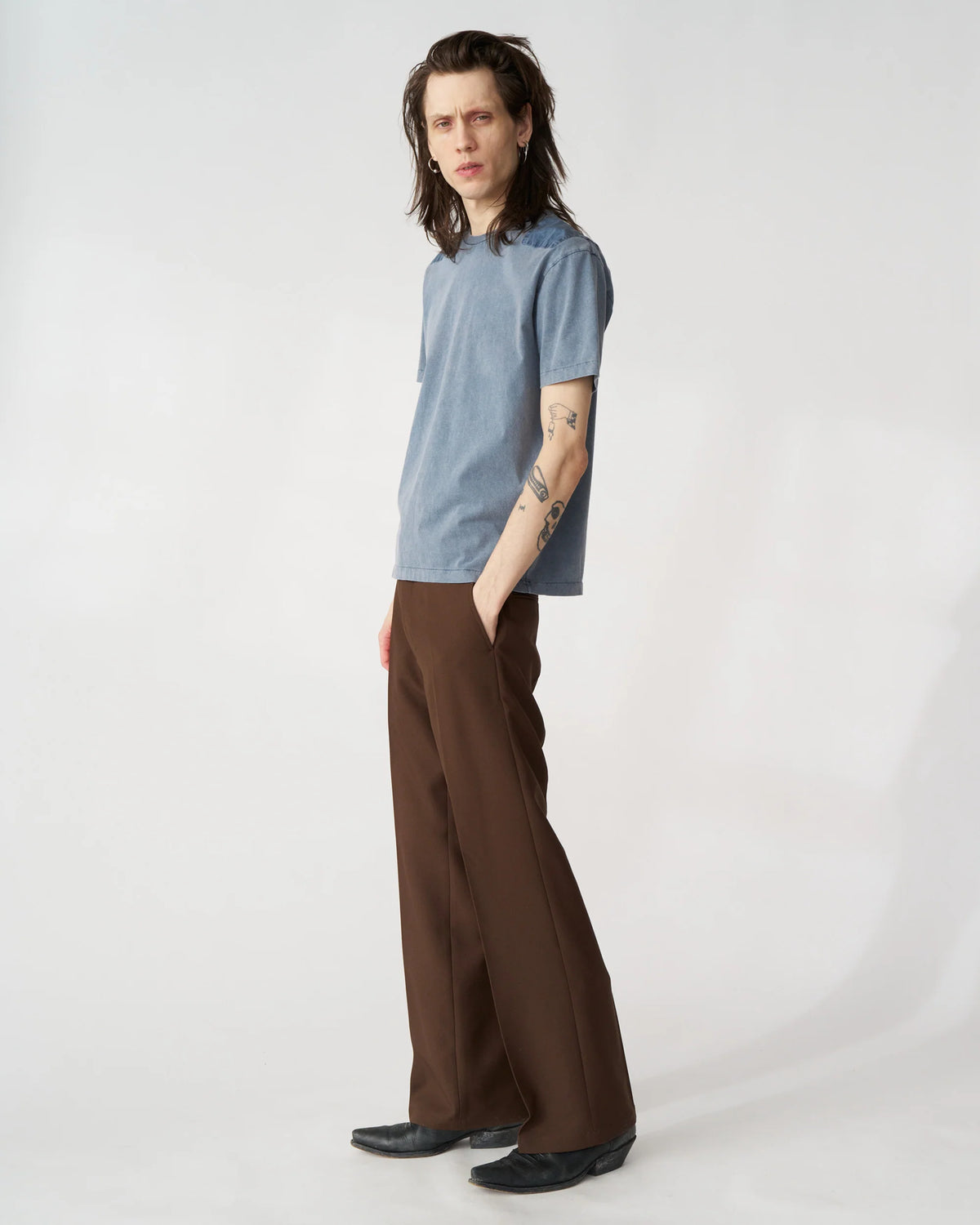 Franz Pin Tee Acid Blue