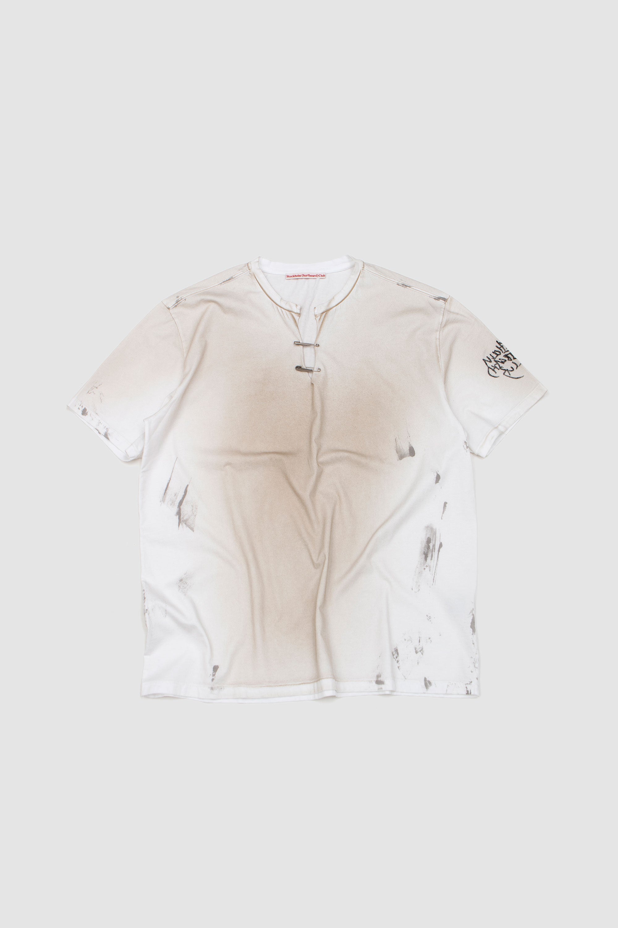 Franz Pin Tee Dirty White