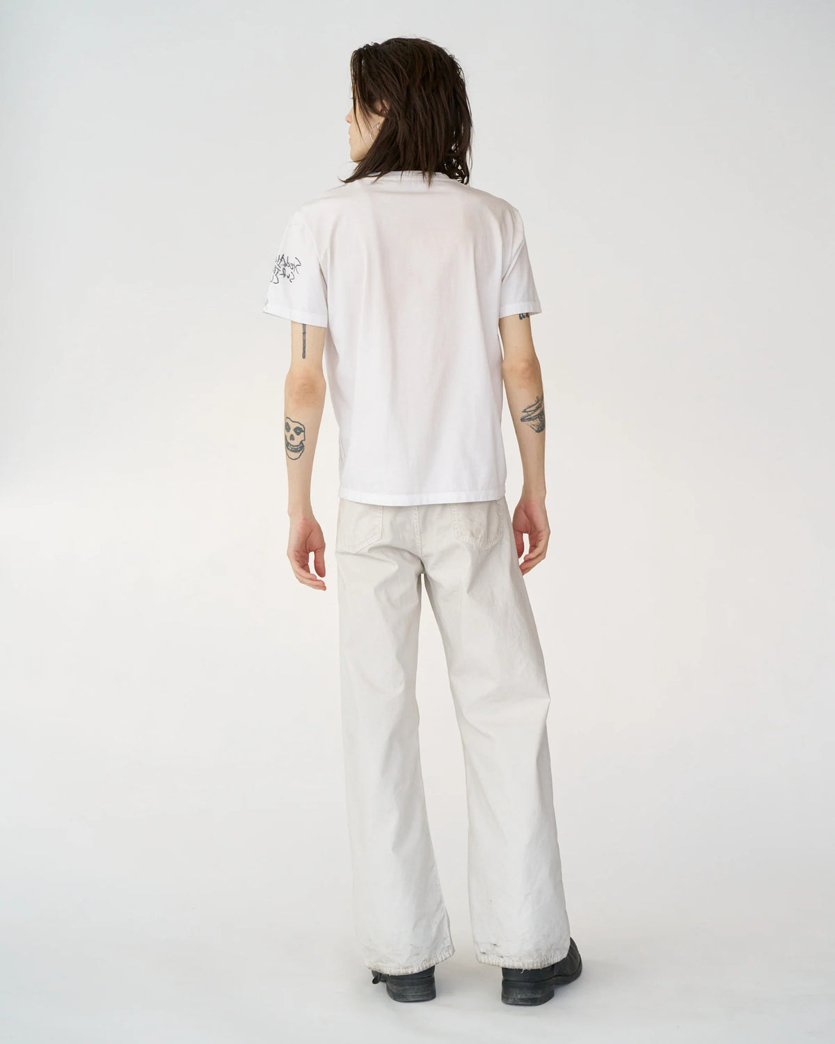 Franz Pin Tee Dirty White