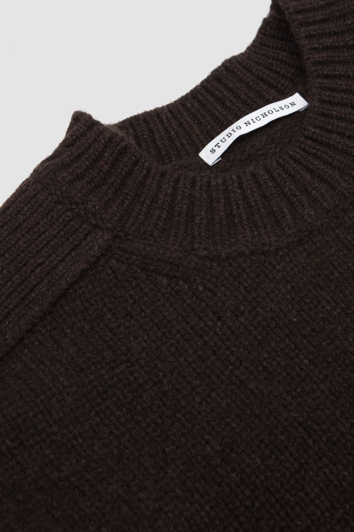 Berez Crew Neck Jumper Espresso Brown_2