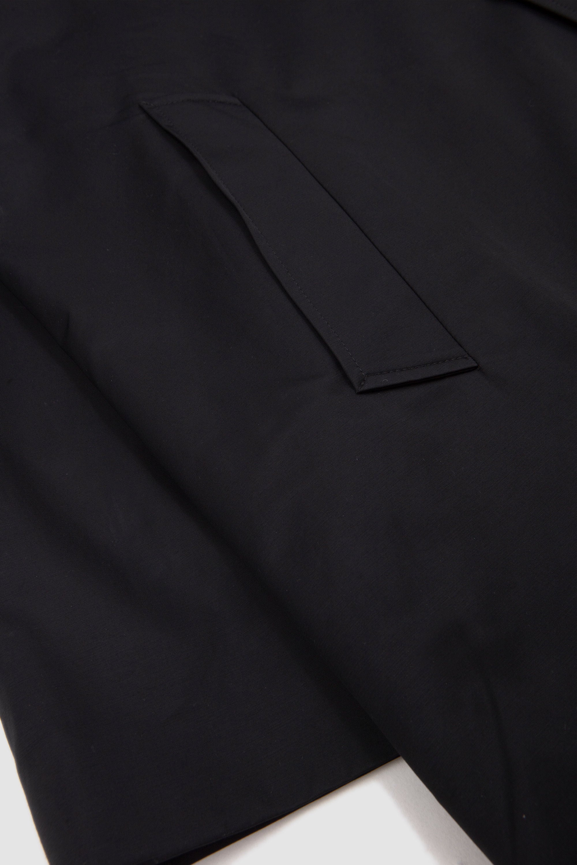 Crowe Coated Cotton Trench Darkest Navy