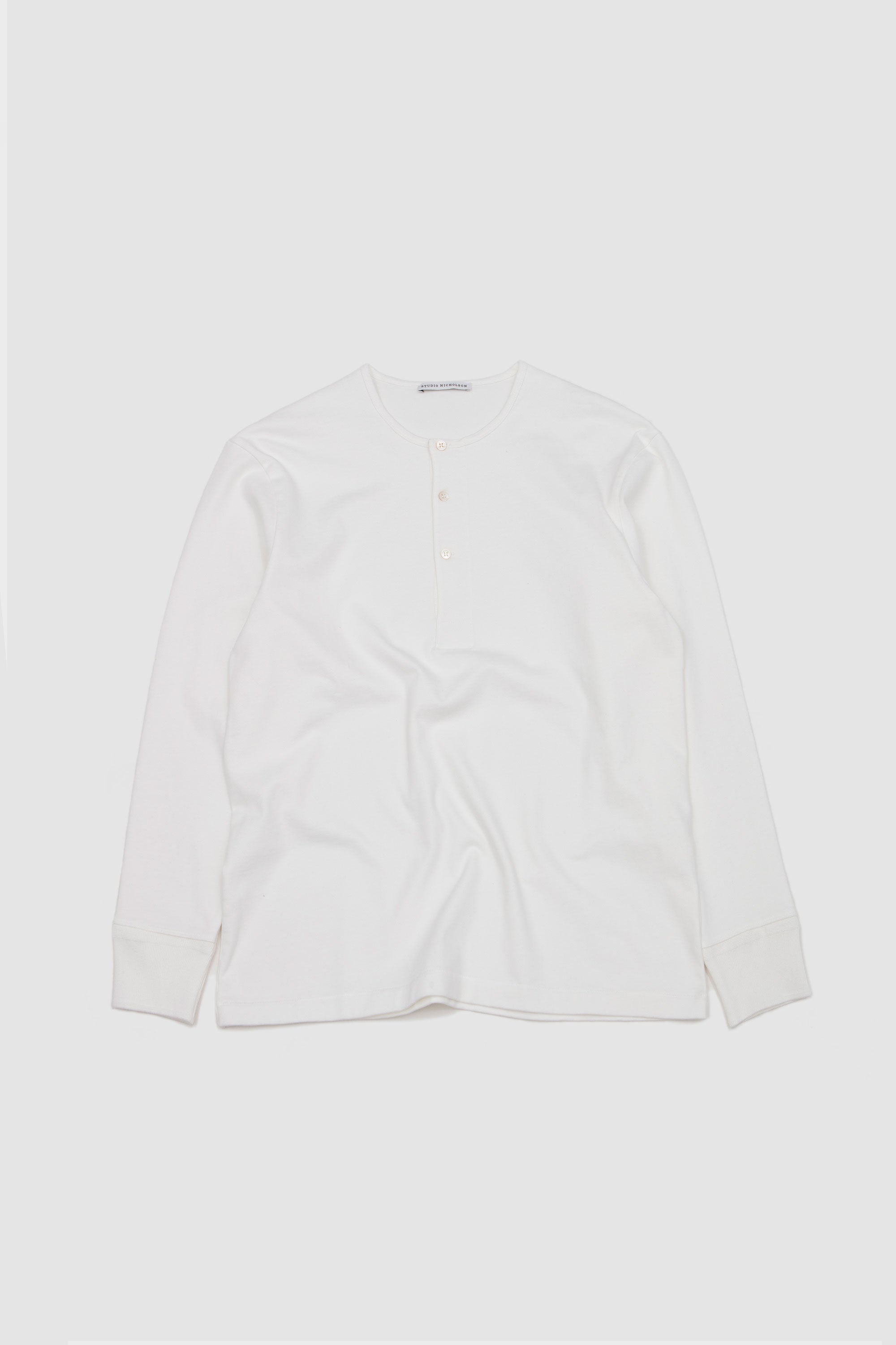 Kuyto LS Henley T-Shirt Parchment