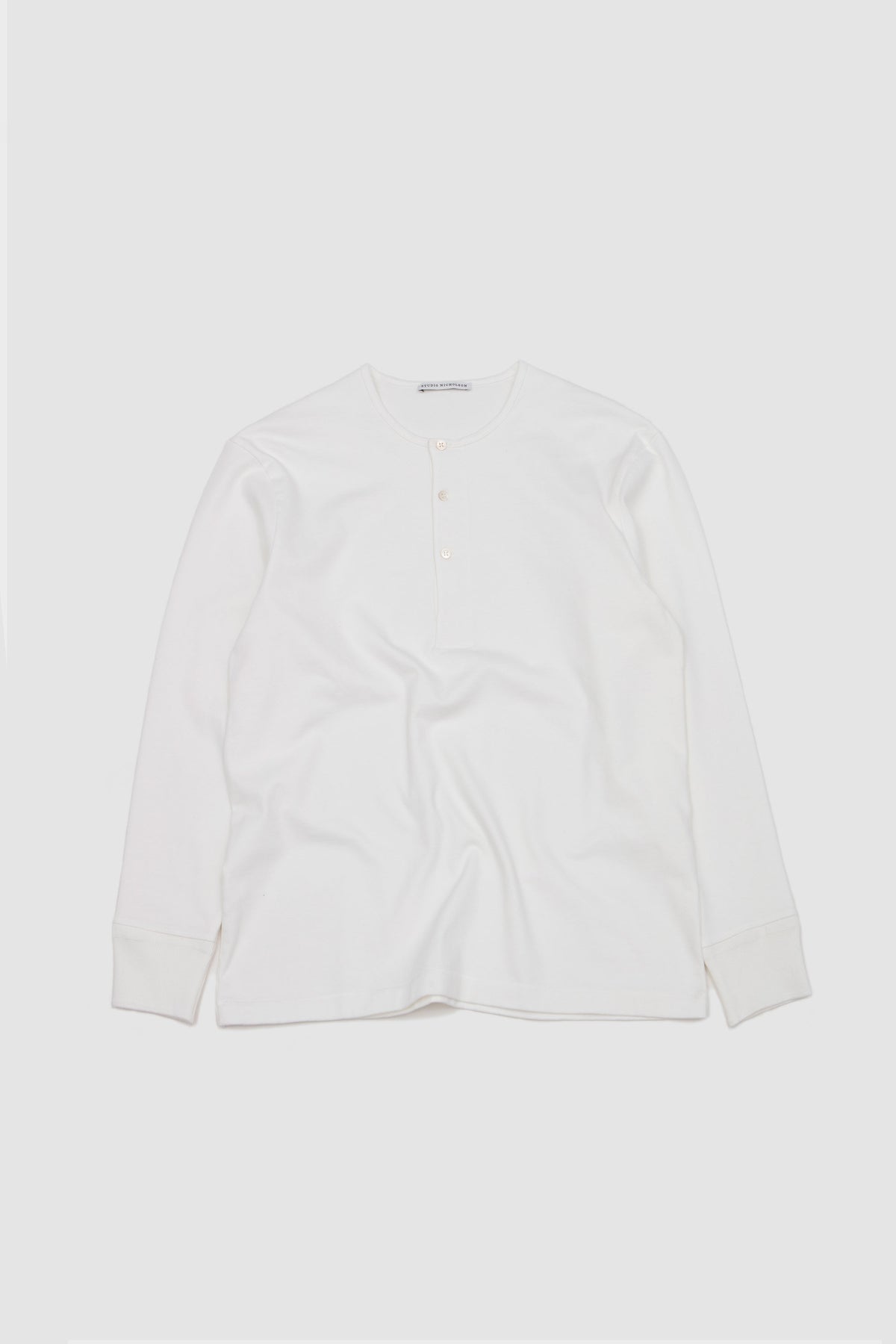 Kuyto LS Henley T-Shirt Parchment_1