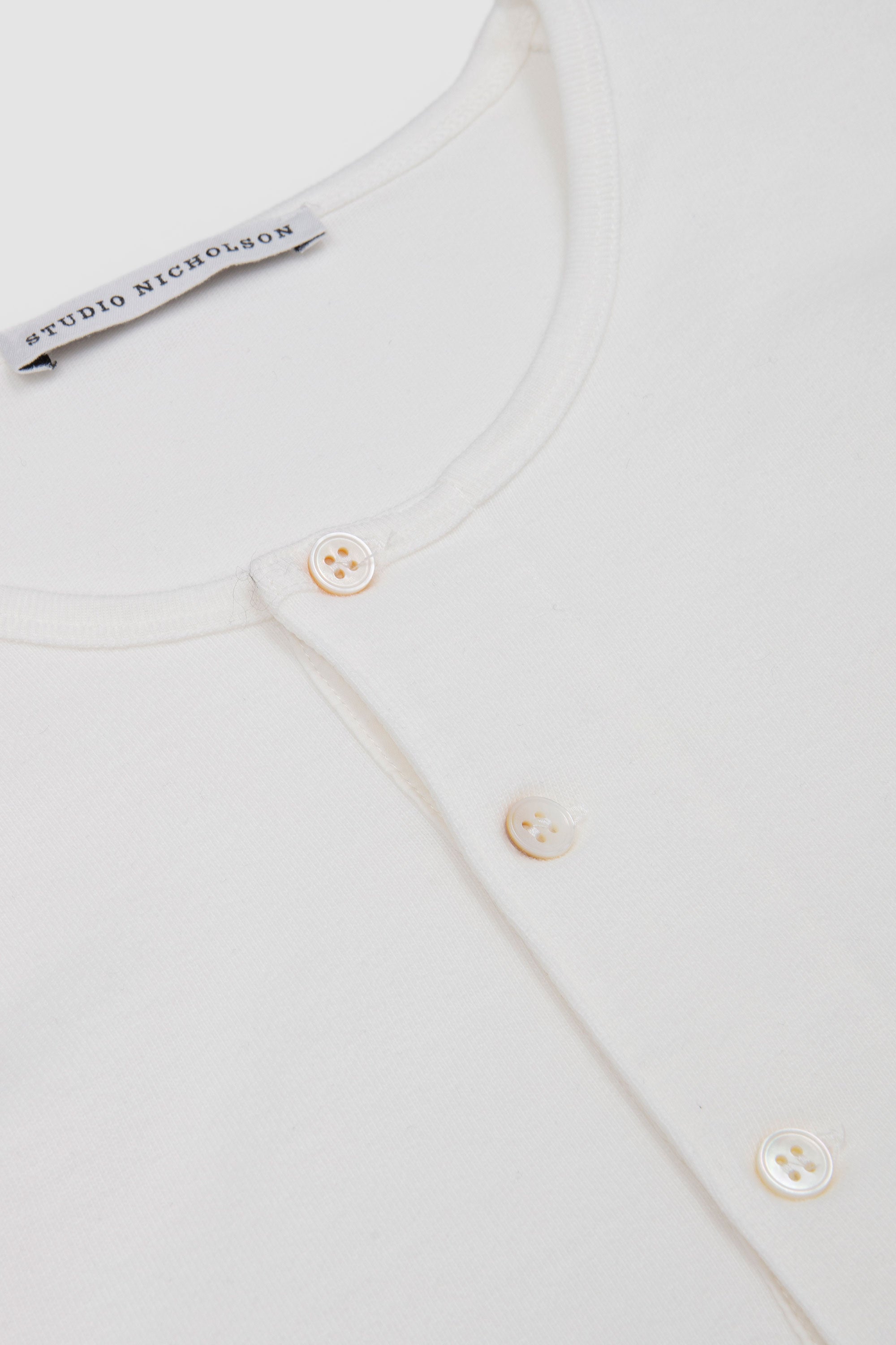 Kuyto LS Henley T-Shirt Parchment