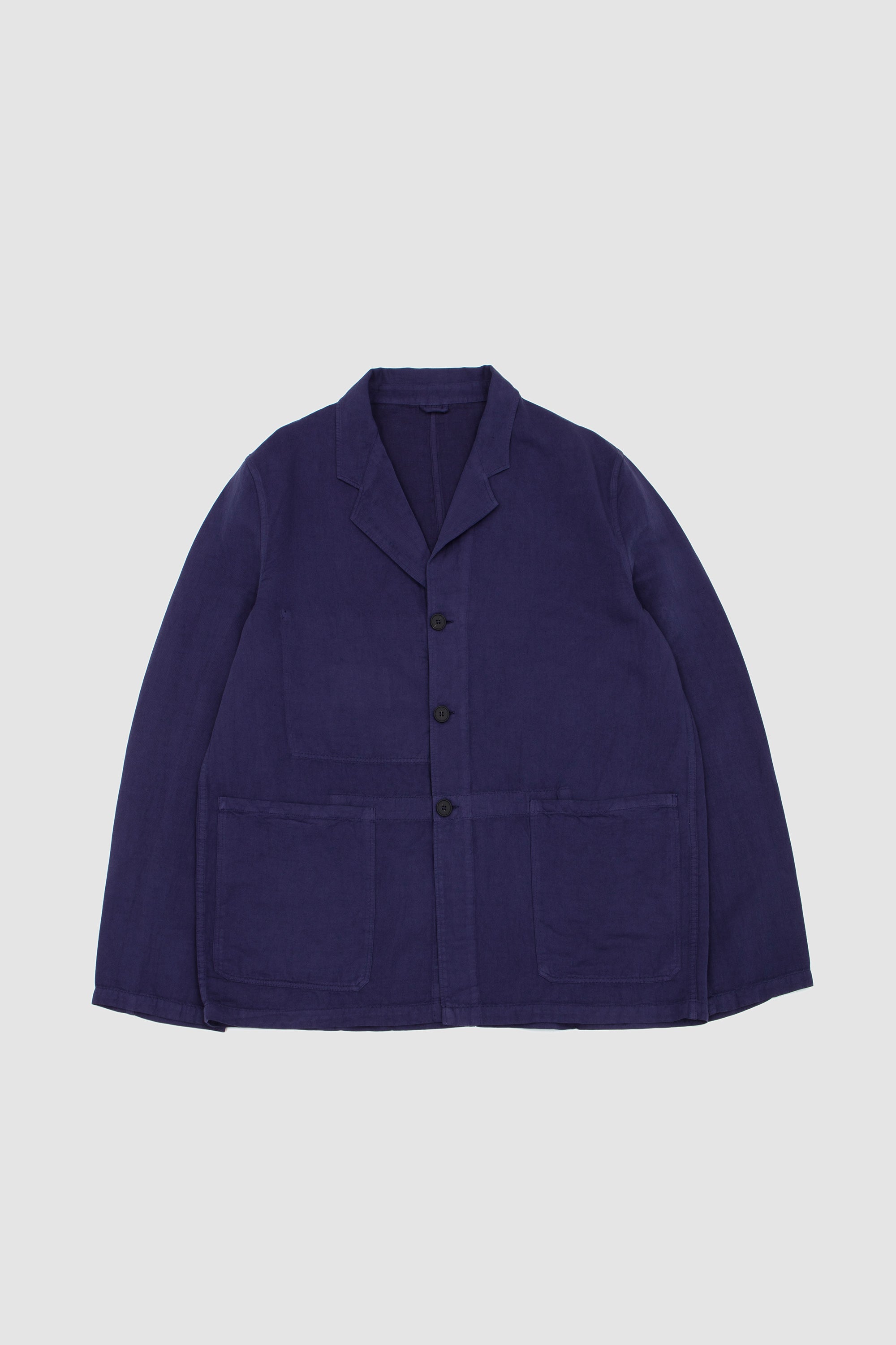Marne Single Linen Mix Jacket Indigo