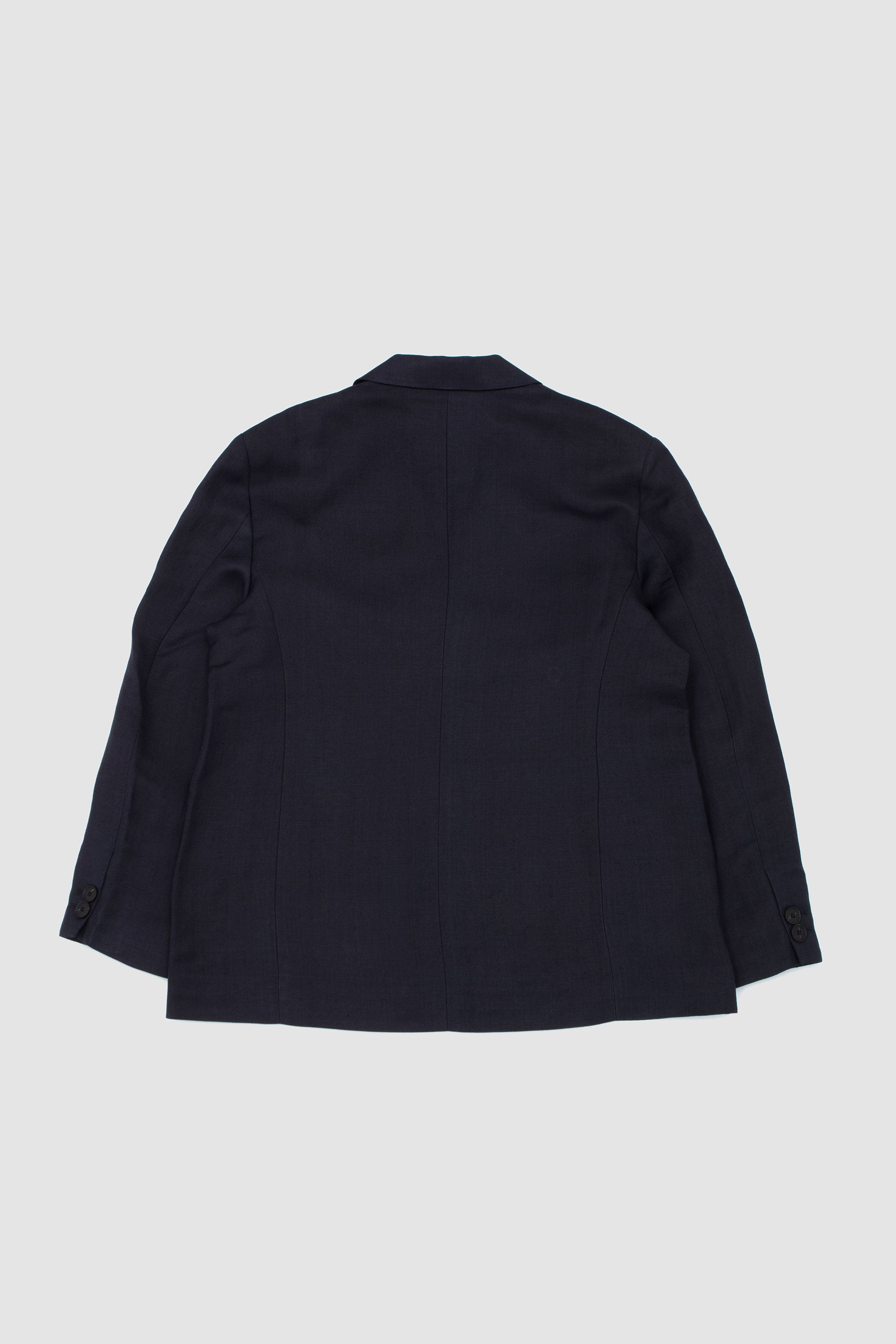 Roversi 2 Button Linen Jacket Darkest Navy_7