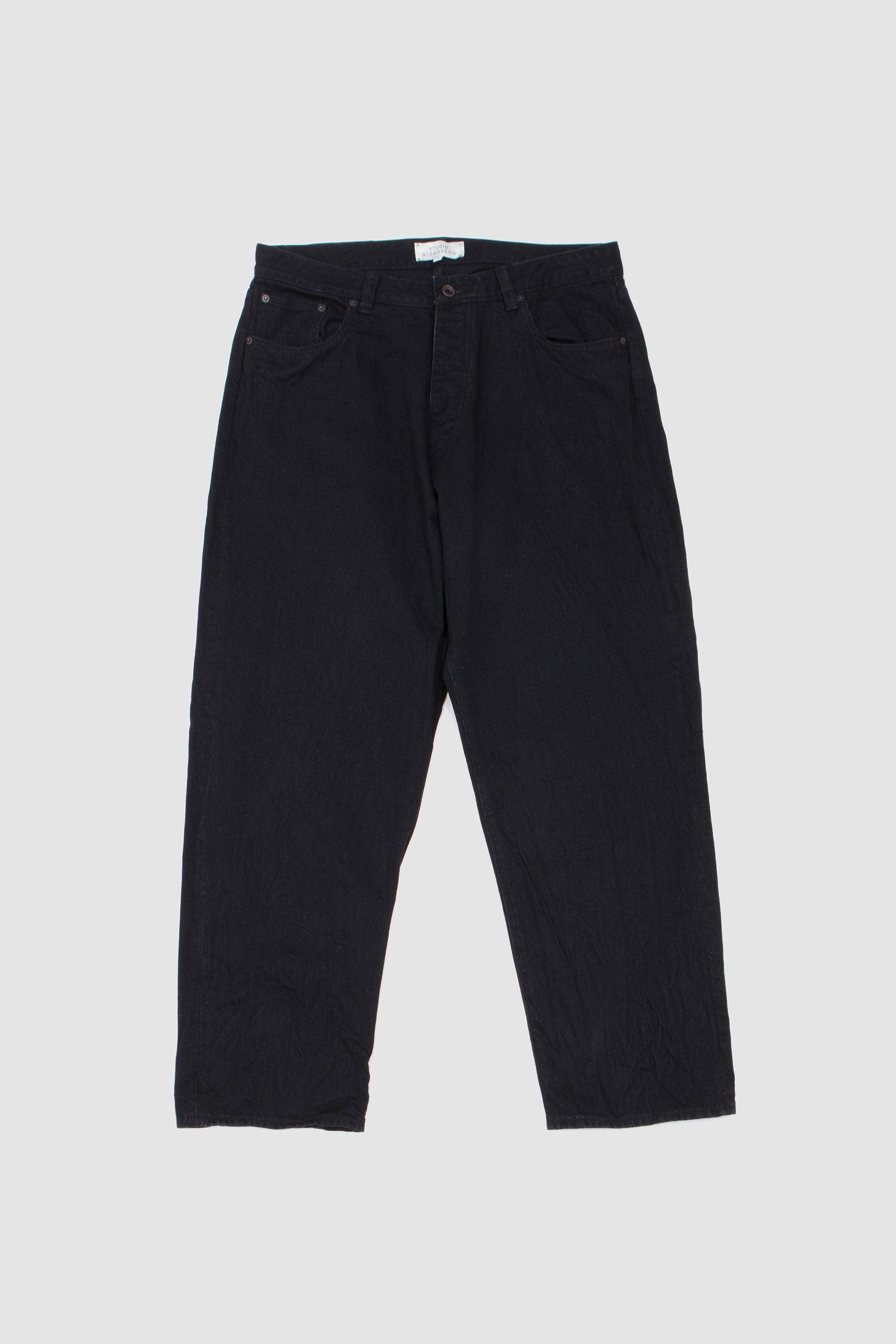 Seb Crinkle Denim Jean Black