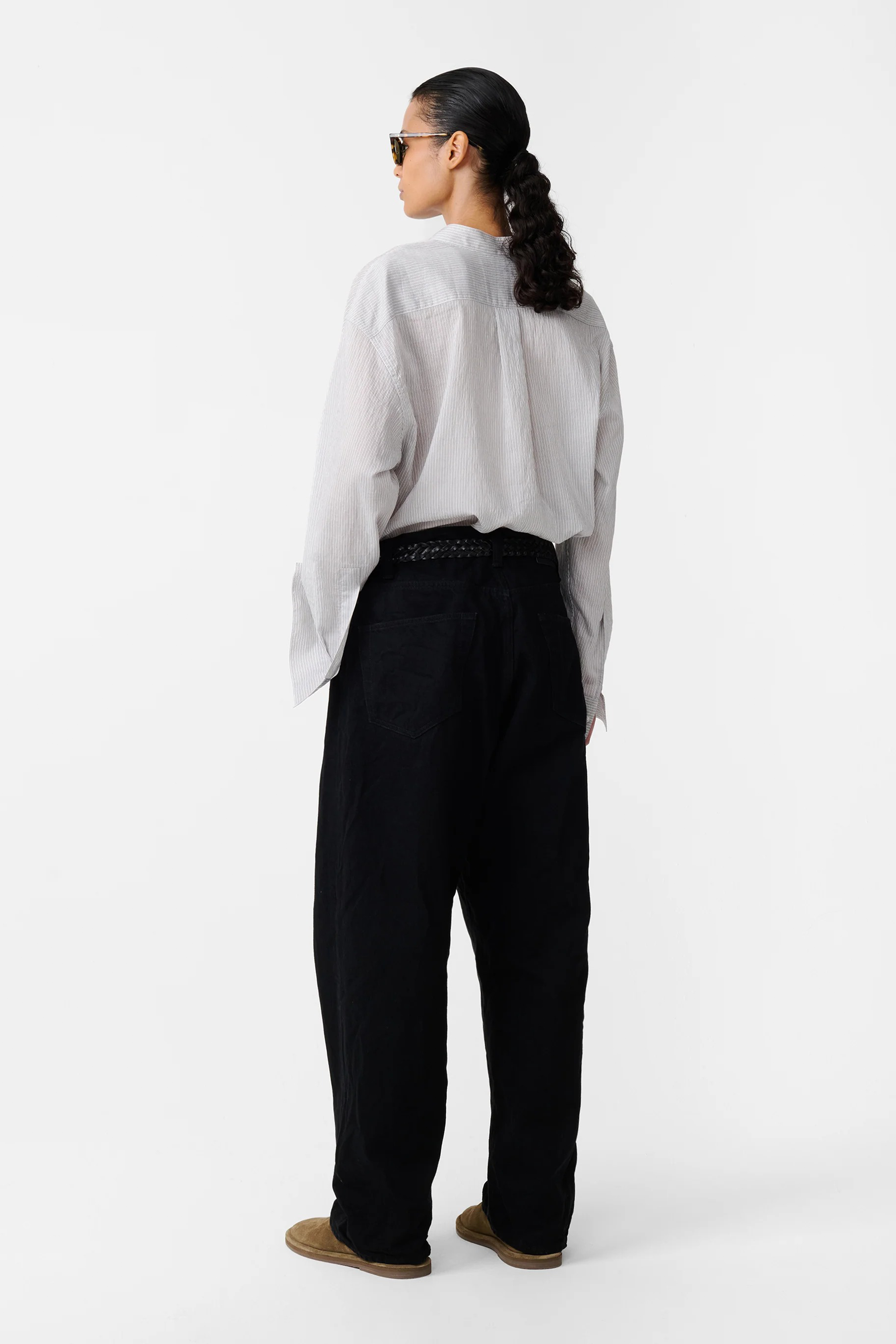 Seb Crinkle Denim Jean Black