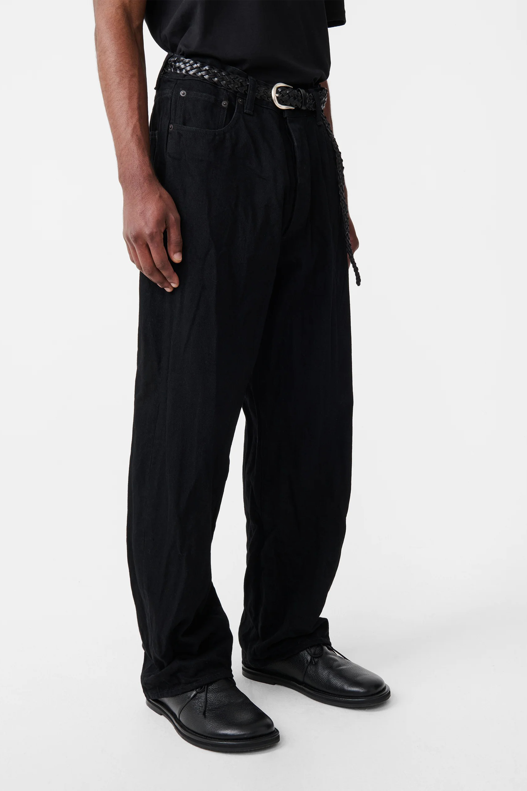 Seb Crinkle Denim Jean Black