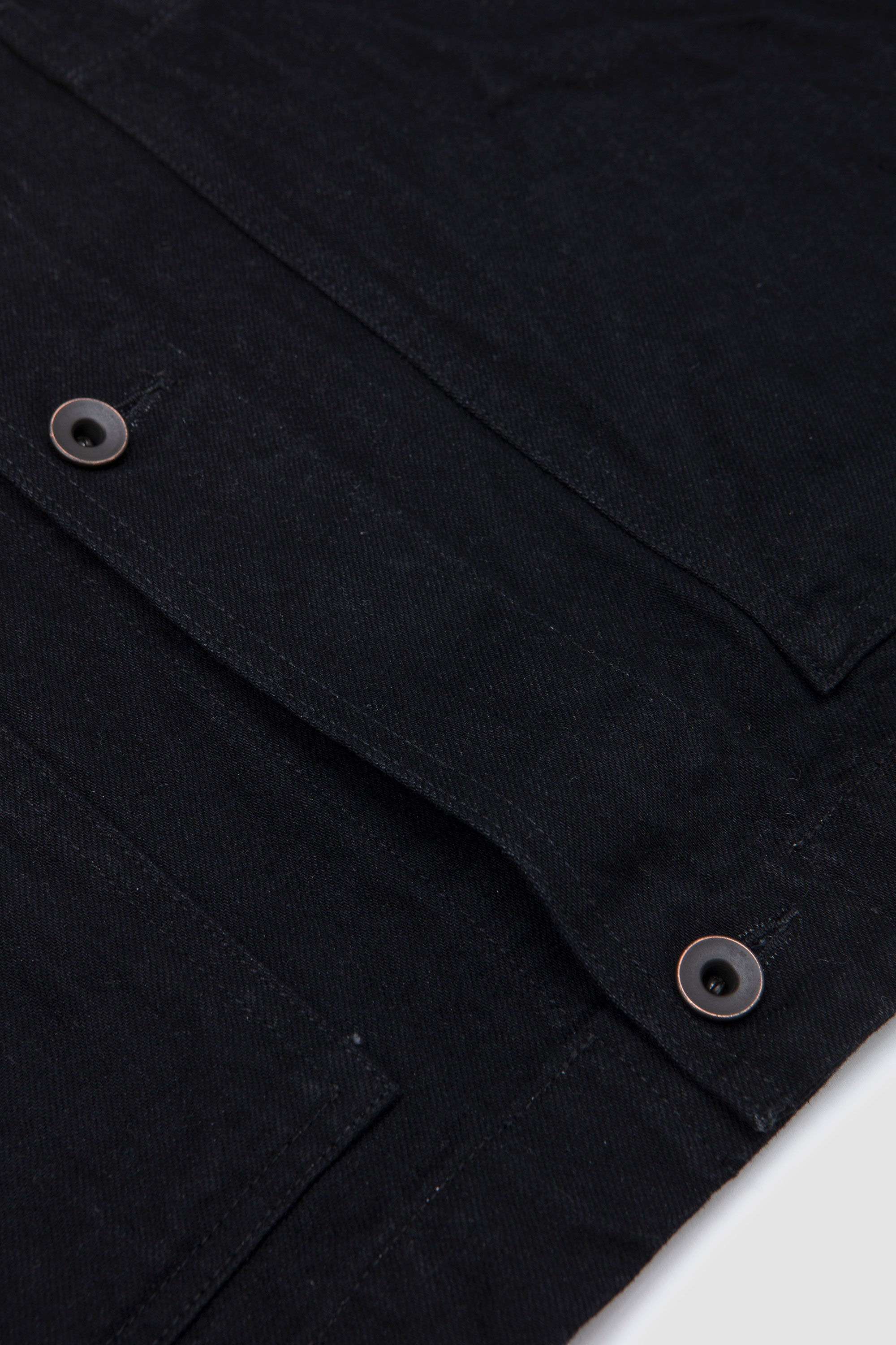 District Crinkle Denim Jacket Black